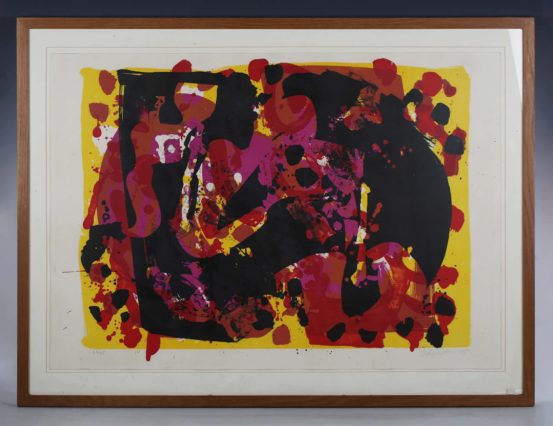 Alan Davie (Scottish 1920-2014) - Abstract, colour screenprint, signed