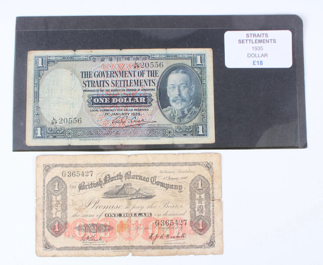 A scarce British North Borneo Company one dollar banknote, 1st January