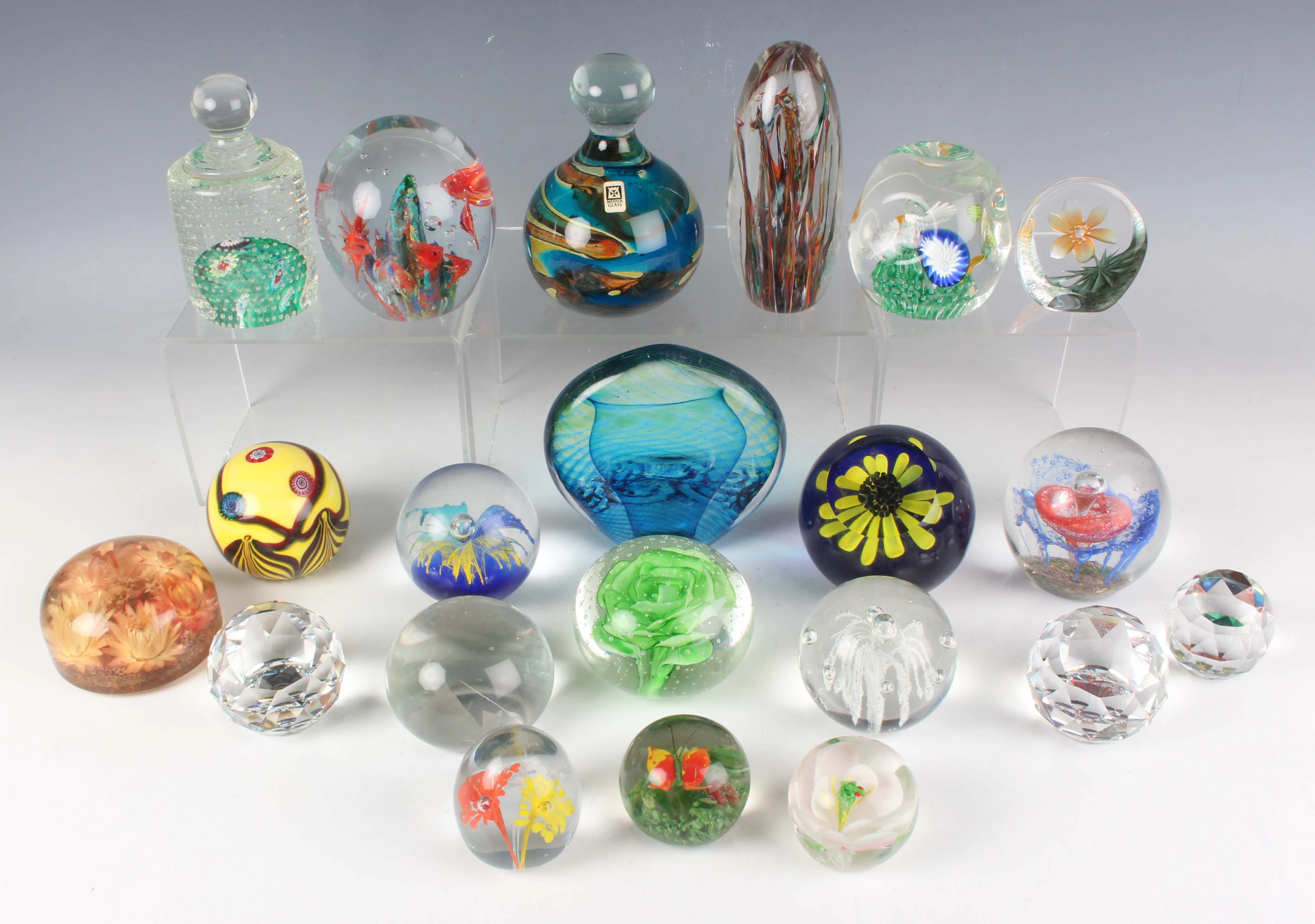 A large mixed group of approximately forty-five assorted mainly glass
