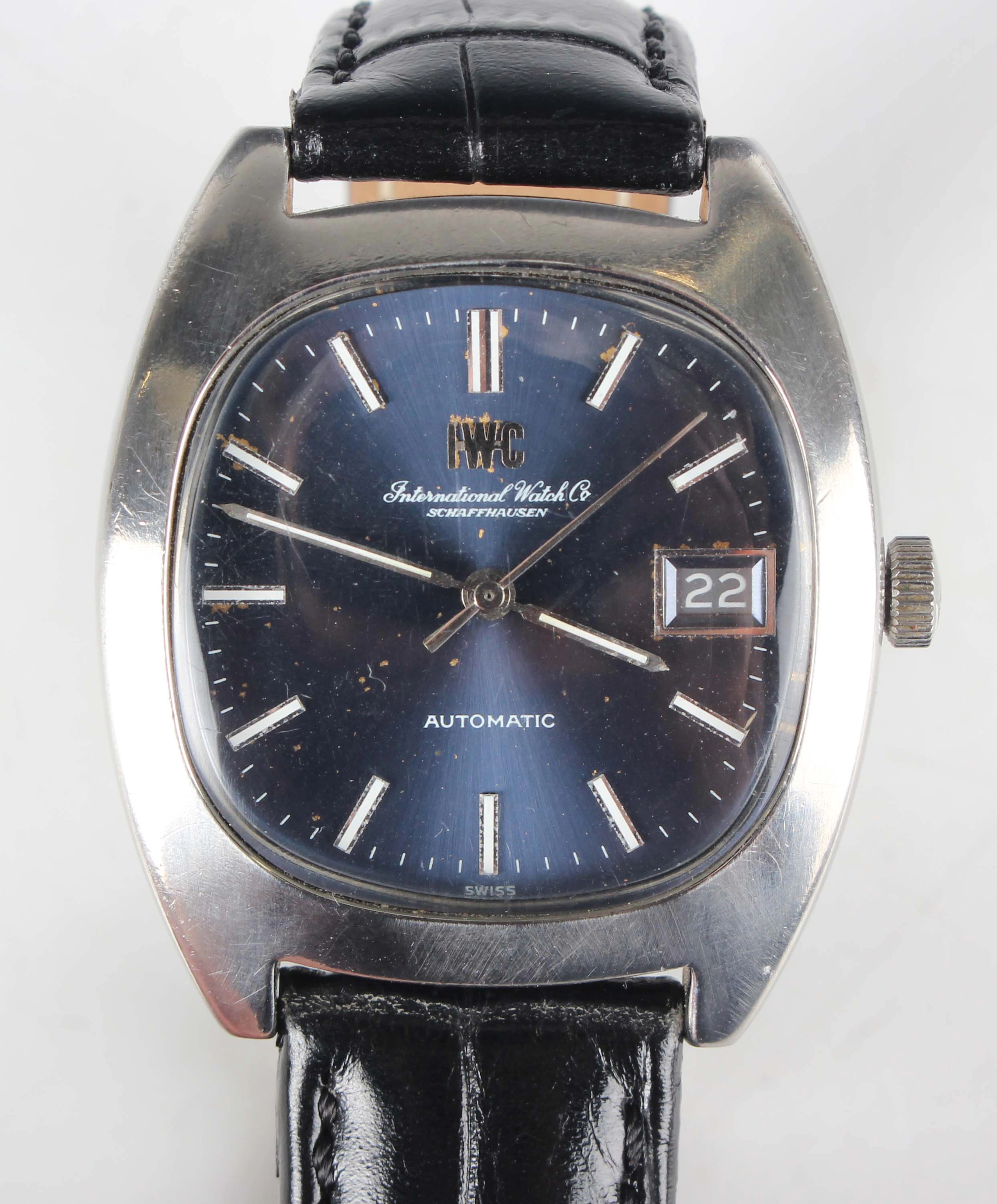 An IWC (International Watch Co) Automatic stainless steel cased gentleman's