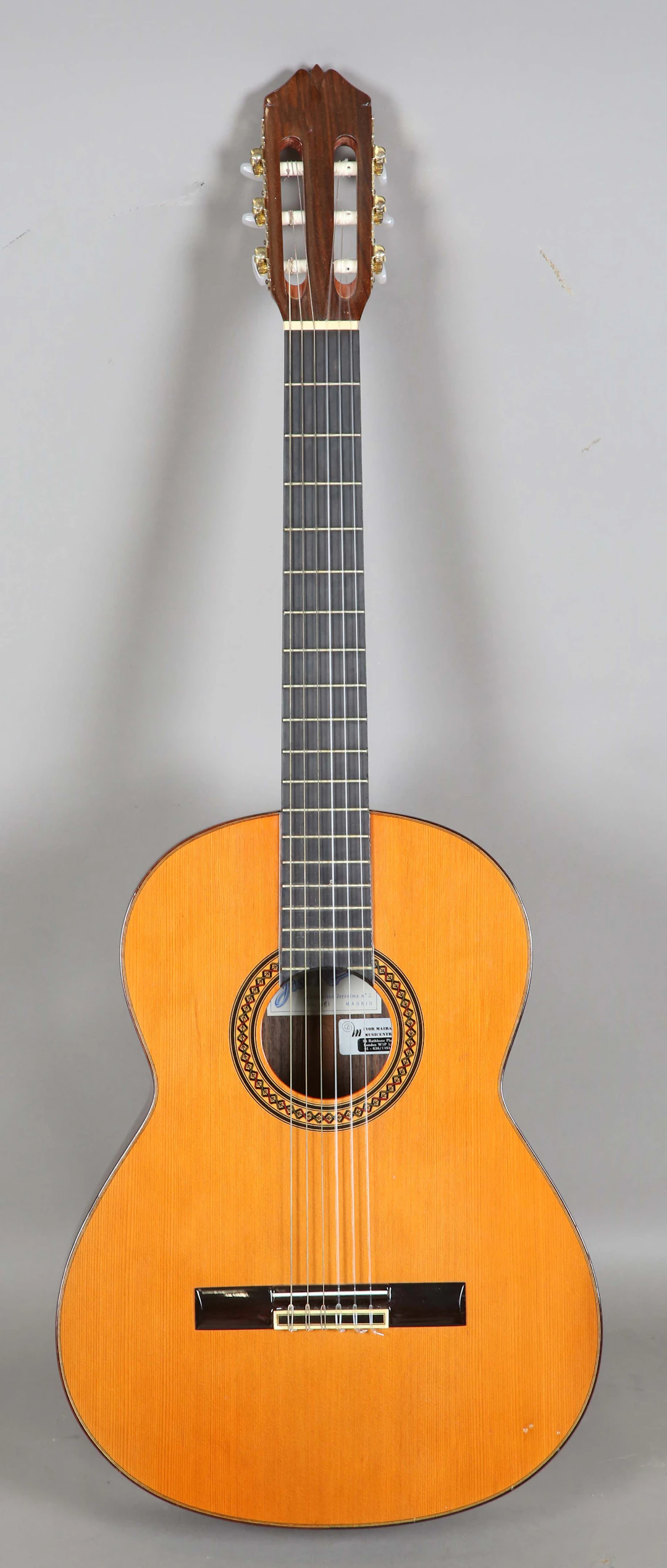 A José Ramirez classical acoustic guitar, circa 1981, bearing label