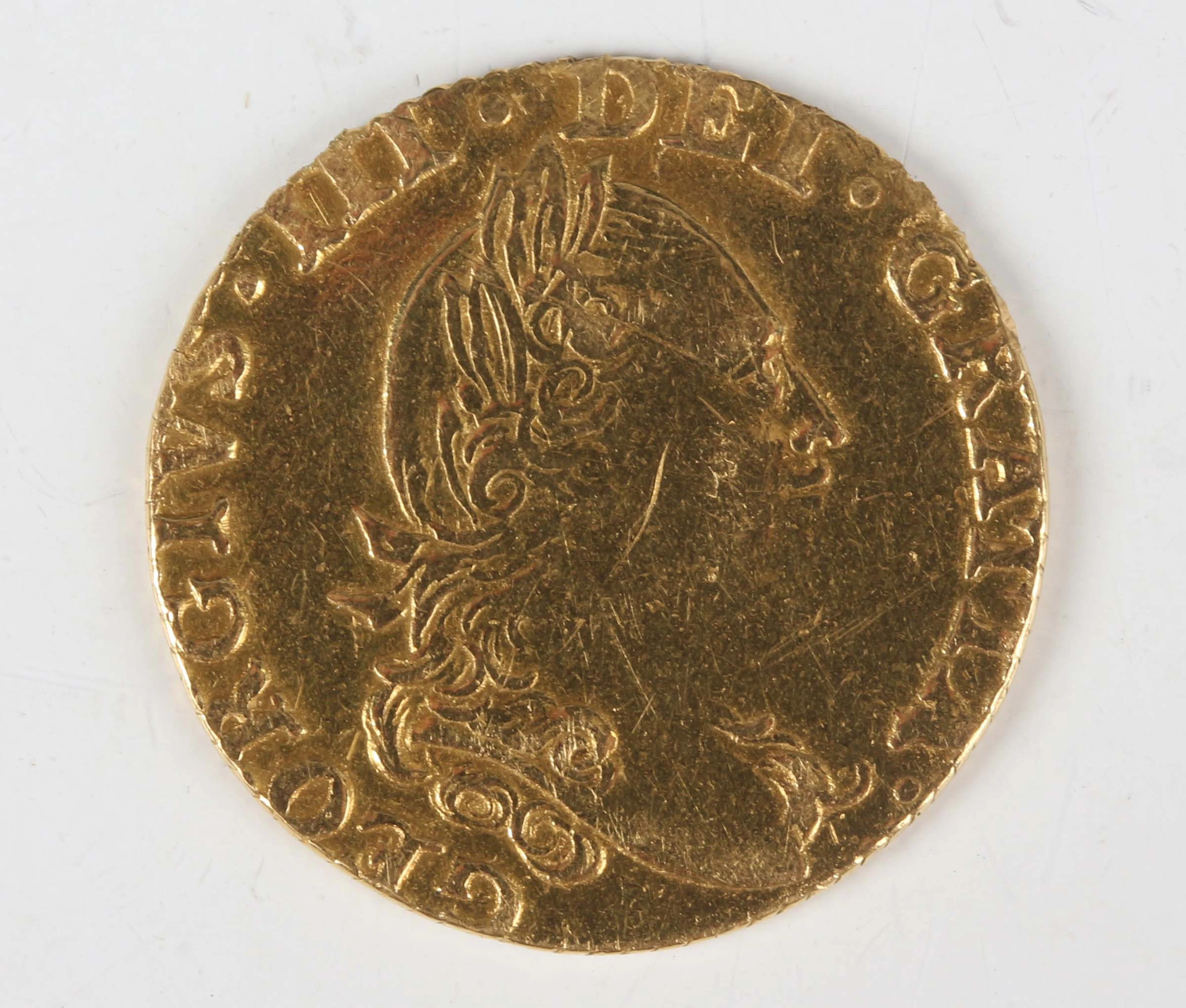 A George III half-guinea 1776, fourth laureate head, Sp 3734 (good