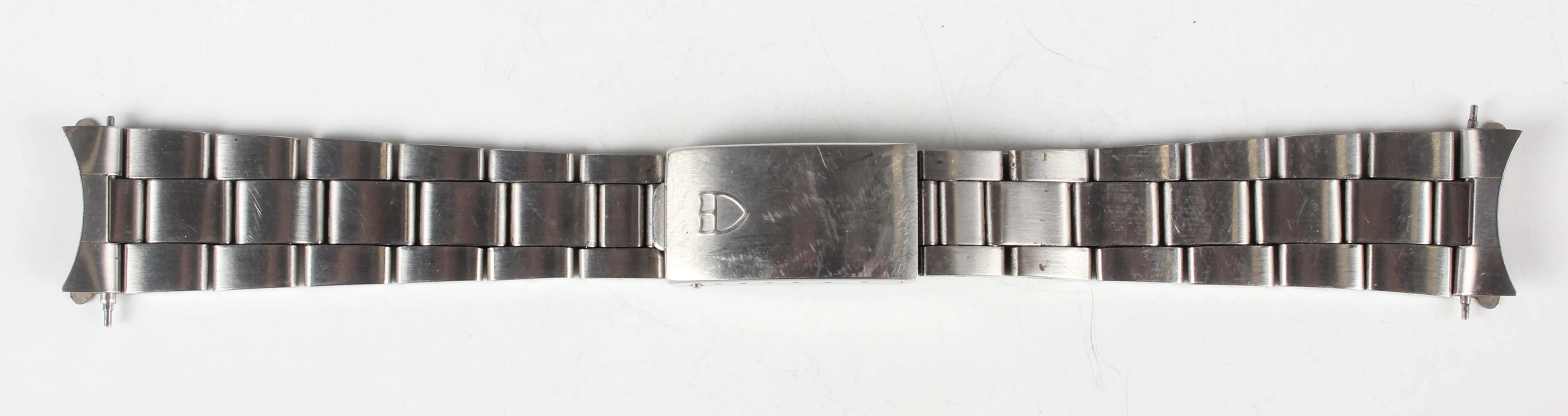 A Tudor 7835B stainless steel gentleman's wristwatch bracelet with