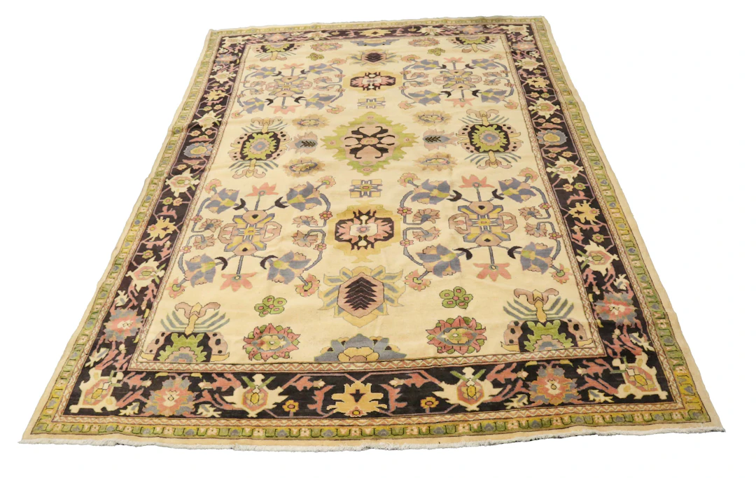 A North-west Persian carpet, late 20th century, the cream field with