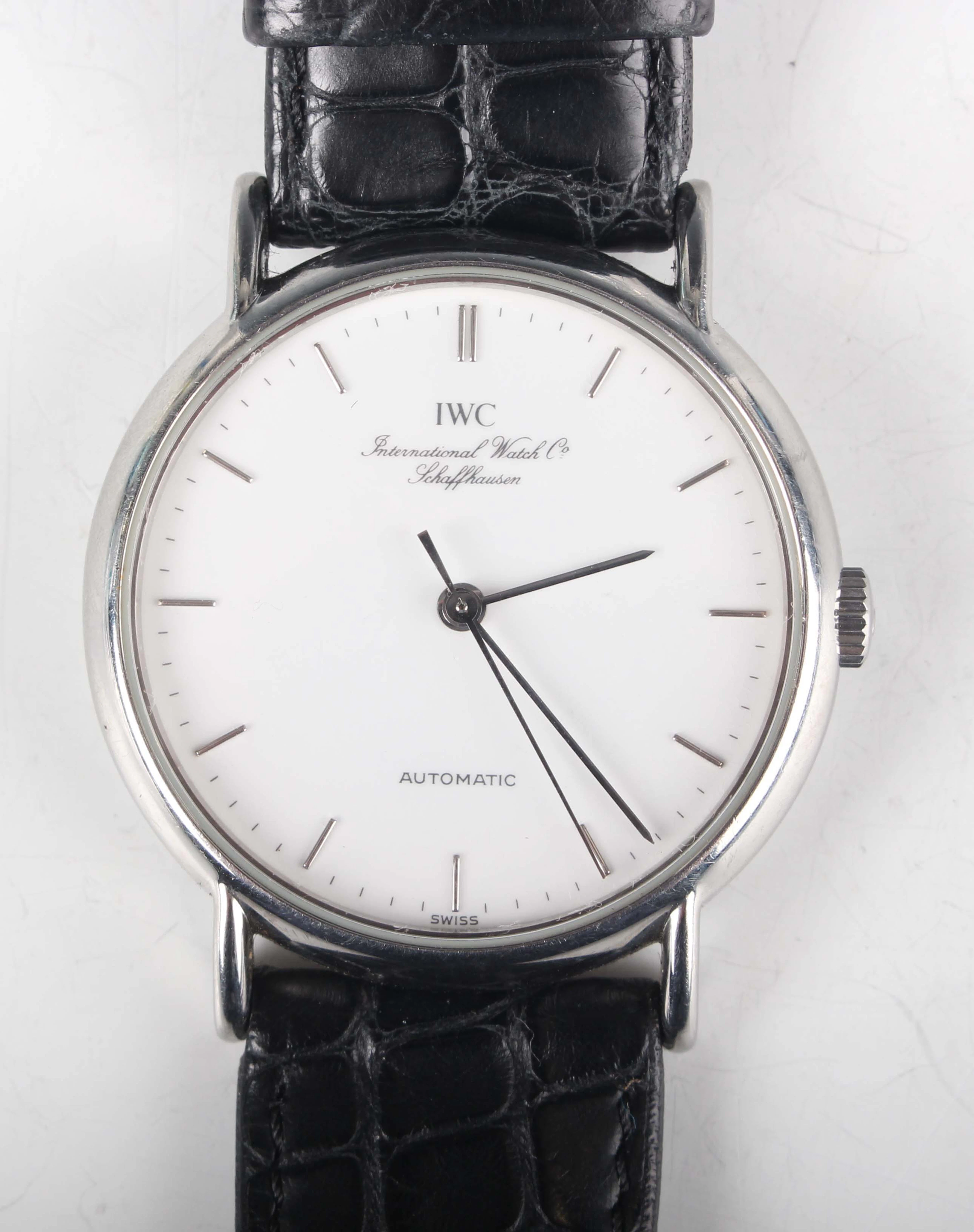 An IWC (International Watch Company) Portofino Automatic stainless