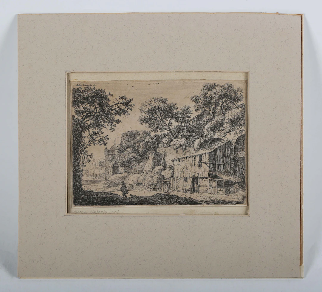 A group of three etchings, comprising After Anthonie Waterloo - Man