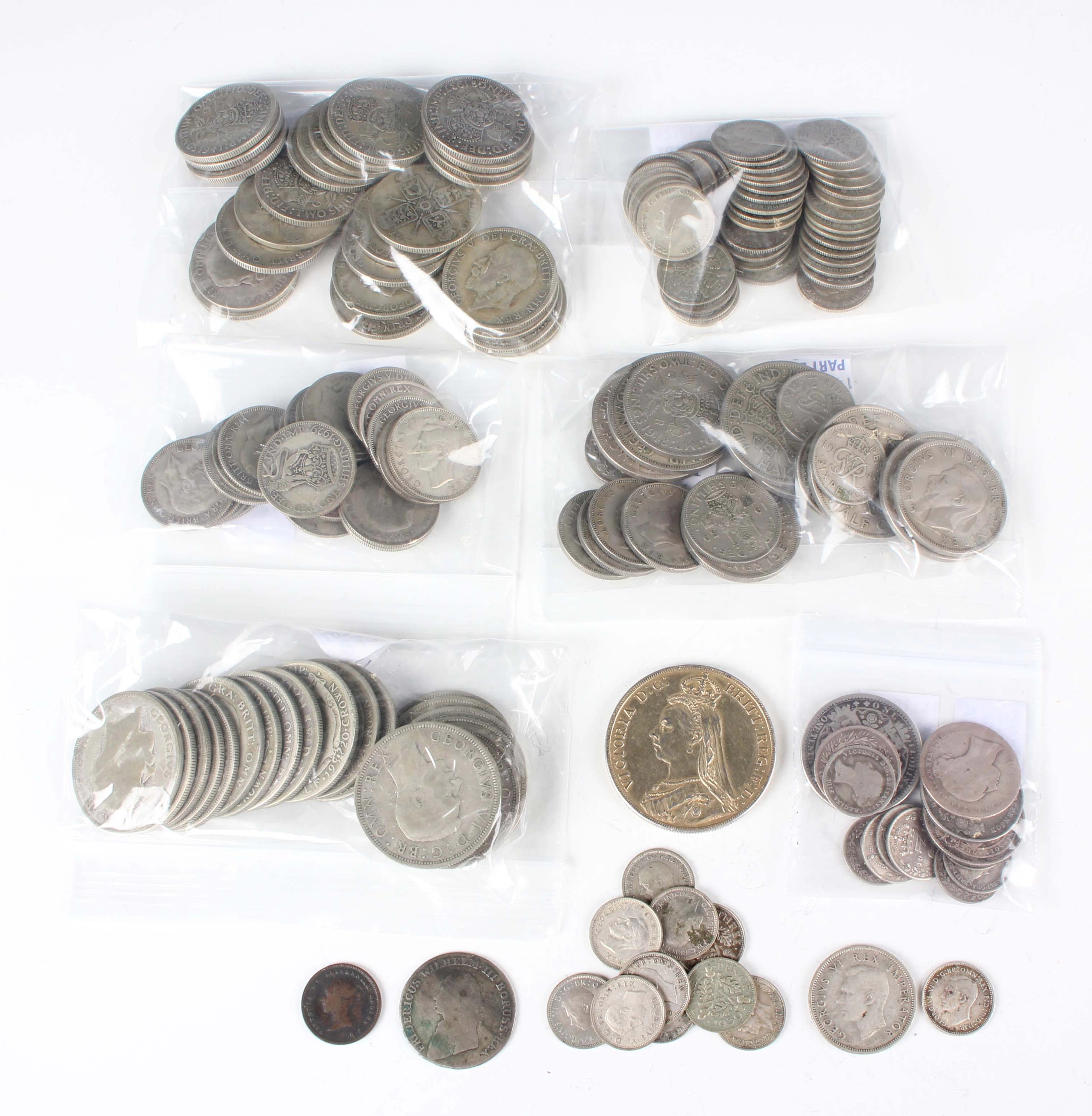 A collection of mainly late 19th and 20th century British silver and