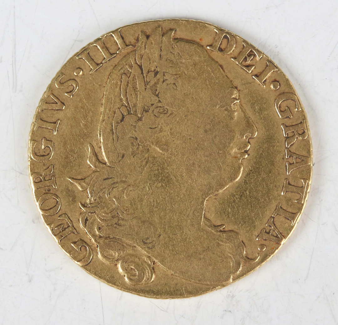 A George II guinea 1776, fourth laureate head, Sp 3728 (good/fine).
