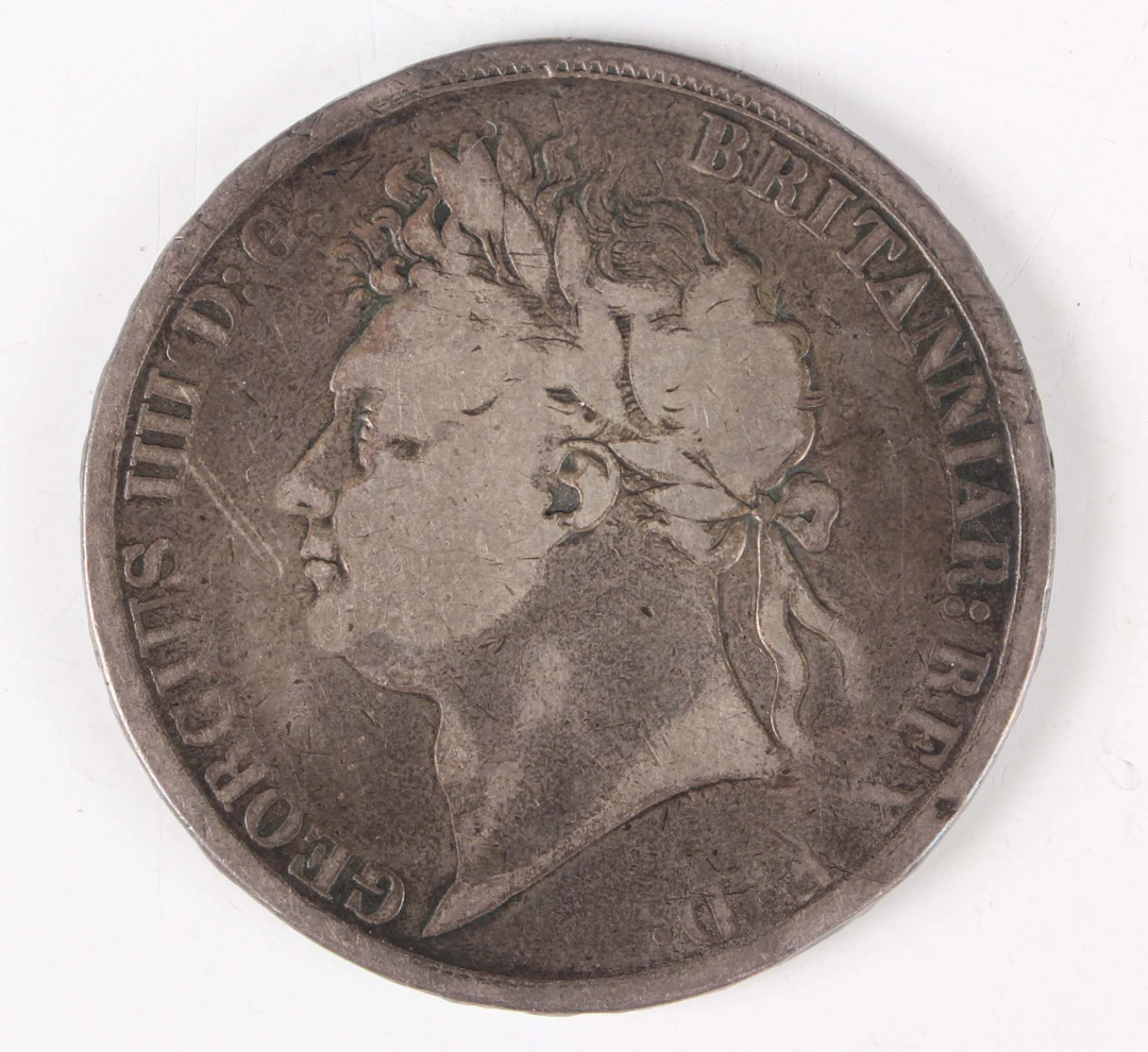 A George IV crown 1822.