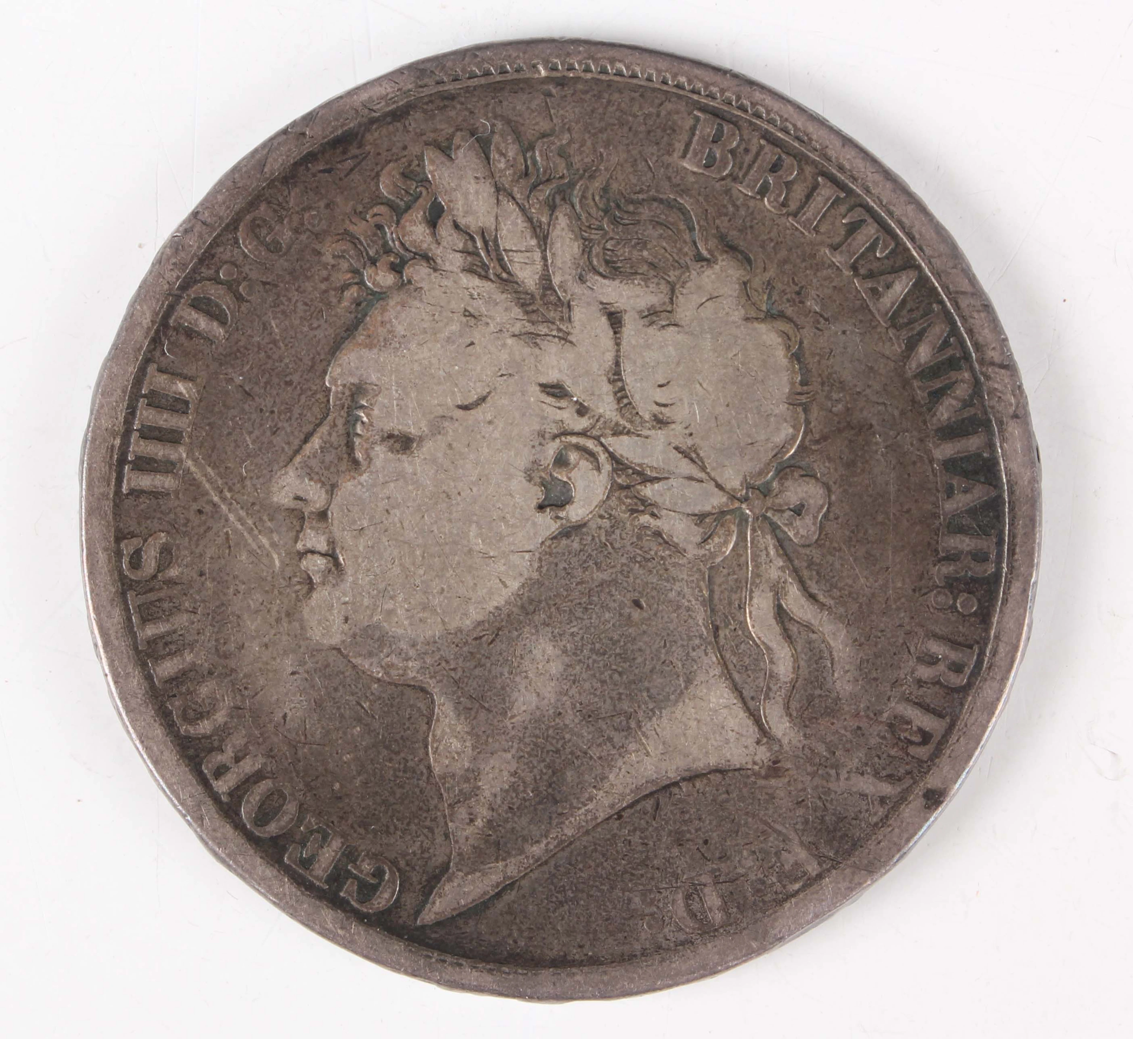 A George IV crown 1822.