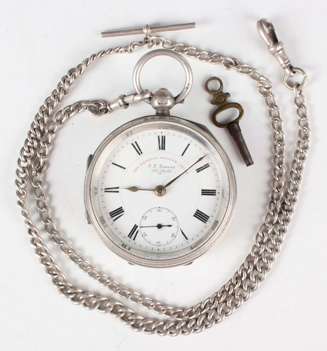 An Edwardian silver cased keywind open-faced gentleman's pocket watch