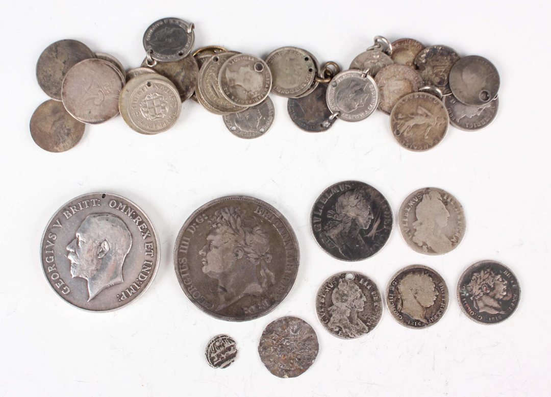 A small collection of mixed ancient and later coins and paranumismatic
