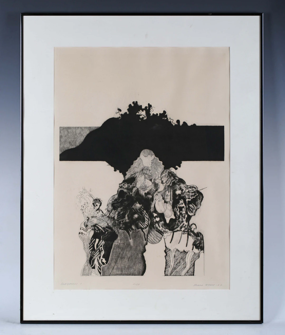 Shane Weare (British b 1936) - 'Indigenous 1', etching, signed and