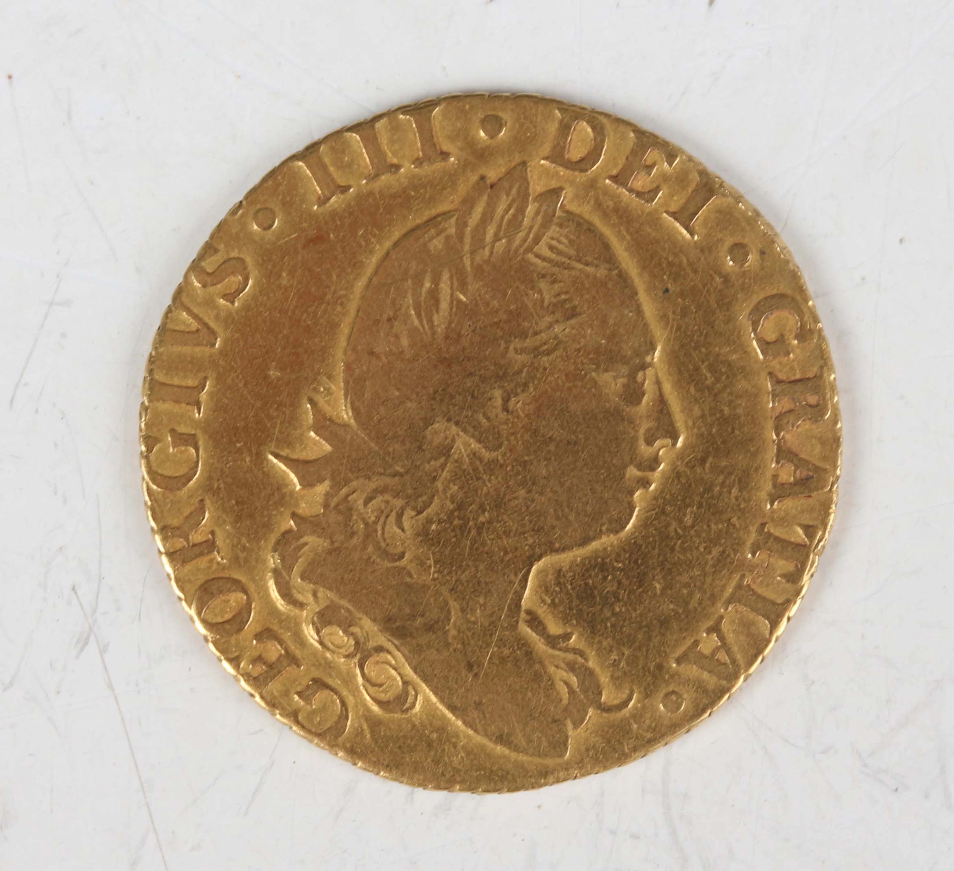 A George III half-guinea 1785, fourth laureate head, Sp 3734 (fair