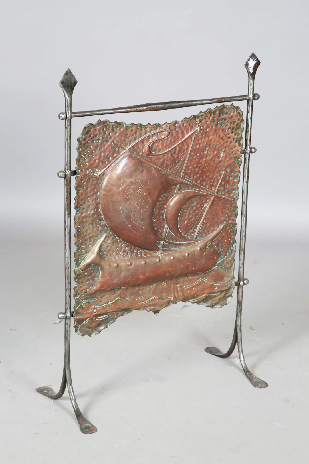 A late 19th/early 20th century Newlyn School Arts and Crafts copper