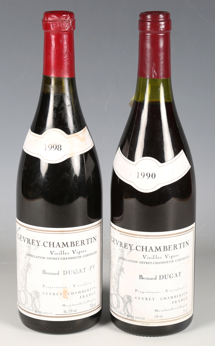 Bernard Dugat-Py Gevrey-Chambertin Vieilles Vignes, 1990 (1), 1998 (1).