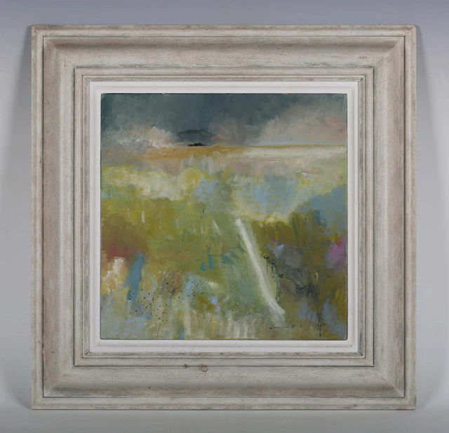 Katherine Swinfen Eady (Scottish b.1966) - 'Cattle Wire', oil on canvas