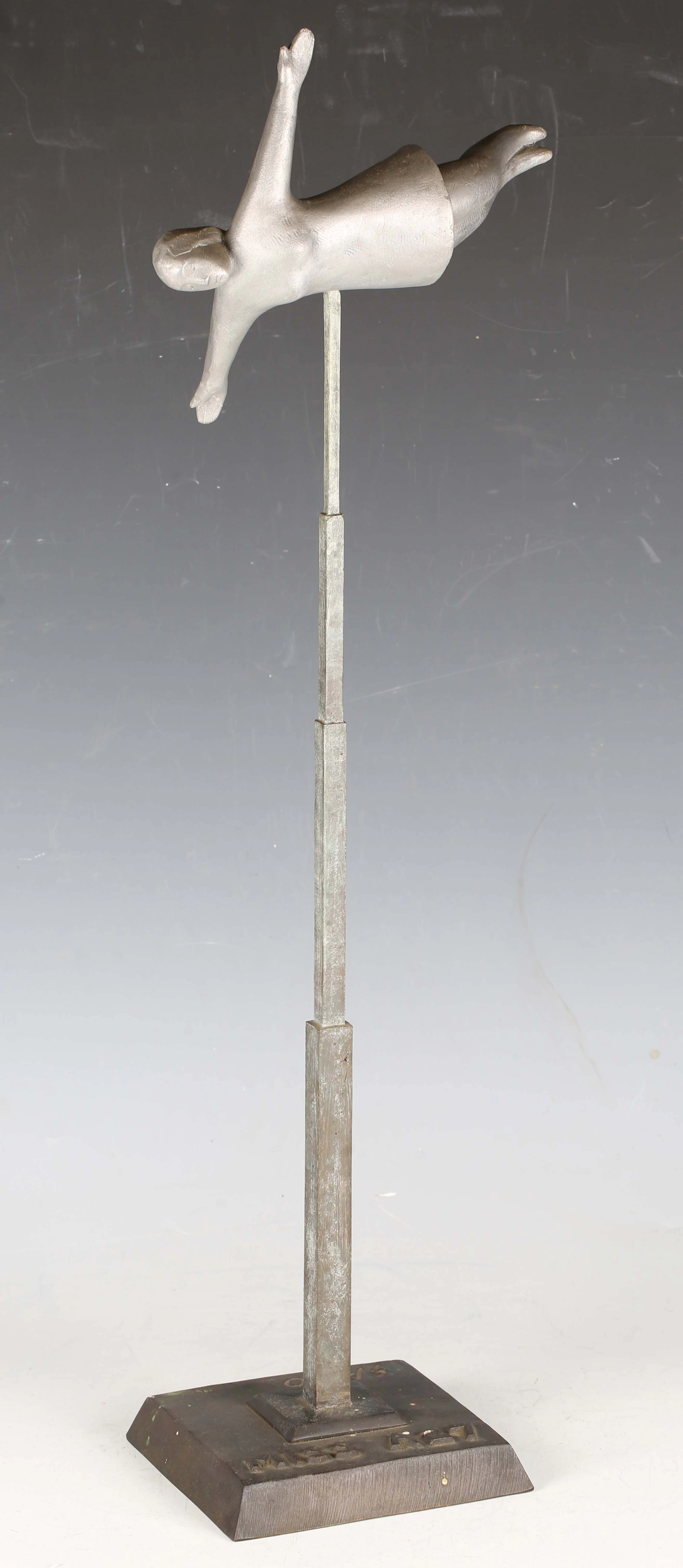 Giles Penny - 'Miss A27', a cast metal figure of a flying lady, raised