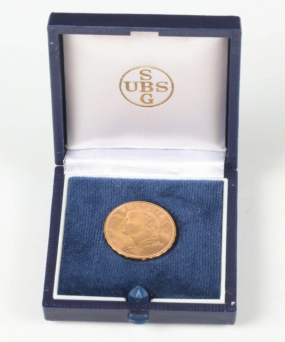 A Switzerland gold twenty francs 1949, Bern Mint. Note: this lot includes