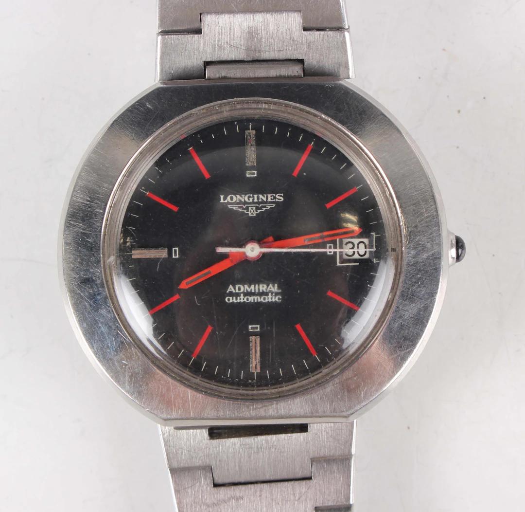 A Longines Admiral Automatic stainless steel cased gentleman's wristwatch