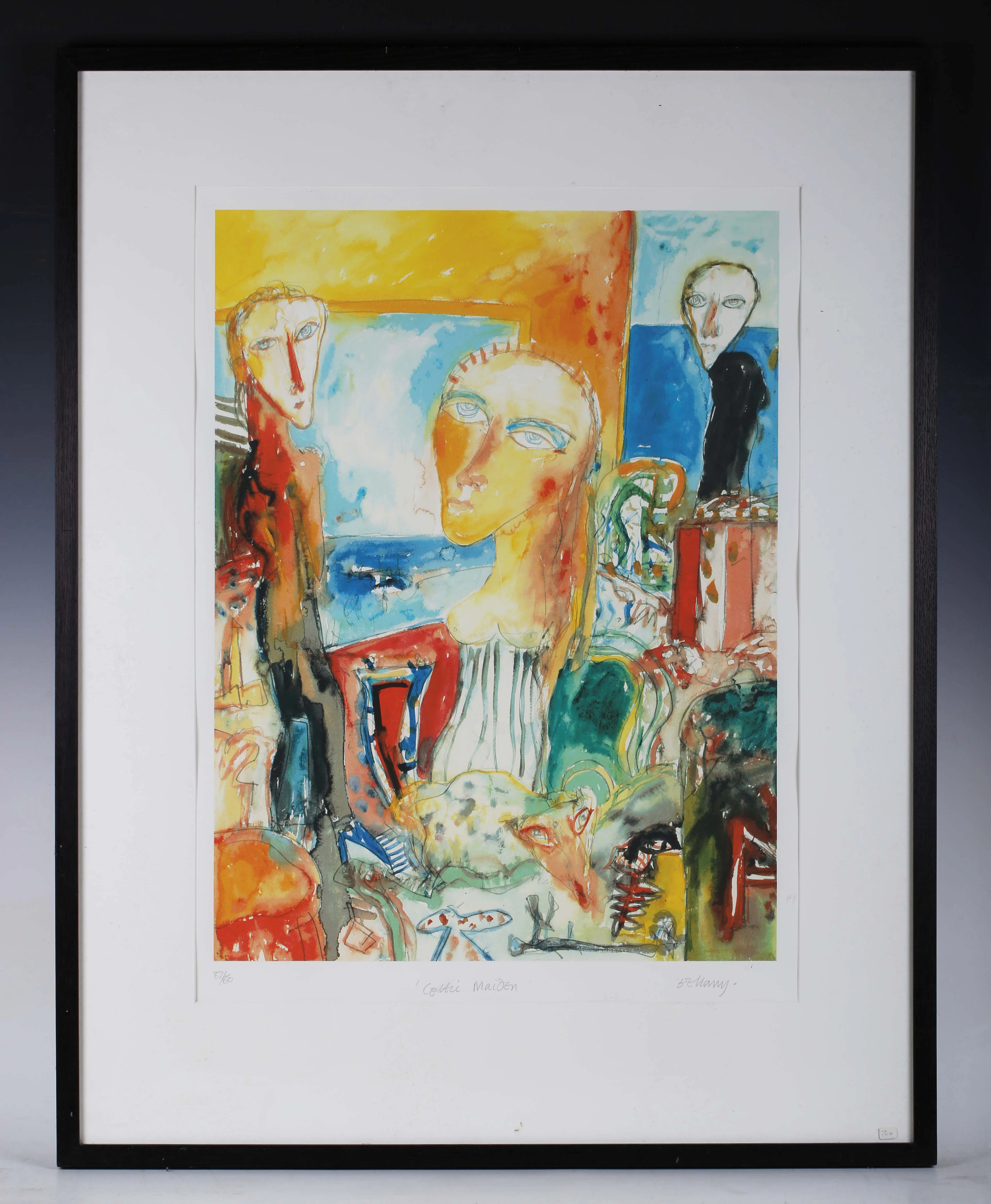 John Bellany (Scottish 1942-2013) - 'Celtic Maiden', colour print
