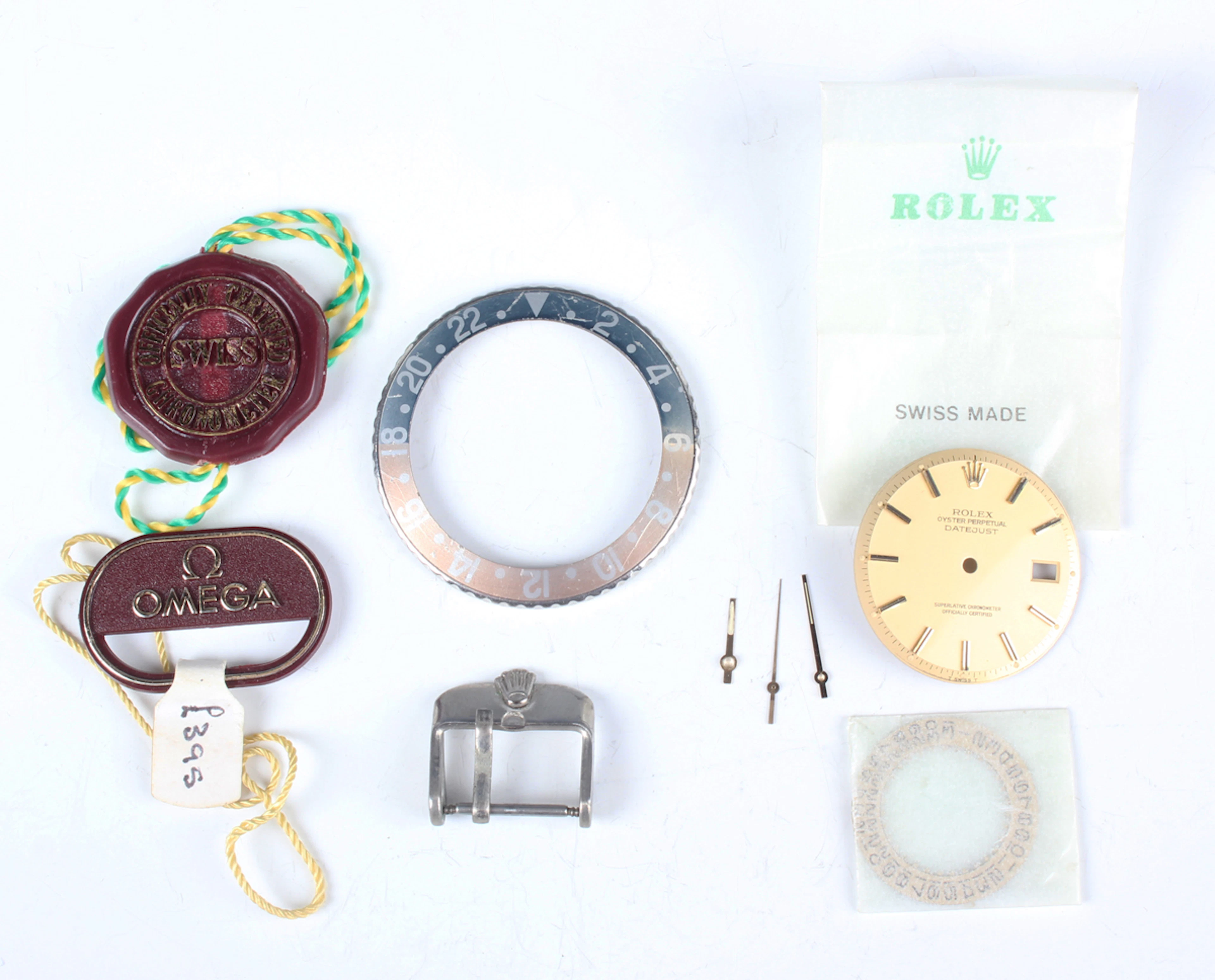 A Rolex Oyster Perpetual Datejust gilt dial, date disc and hands