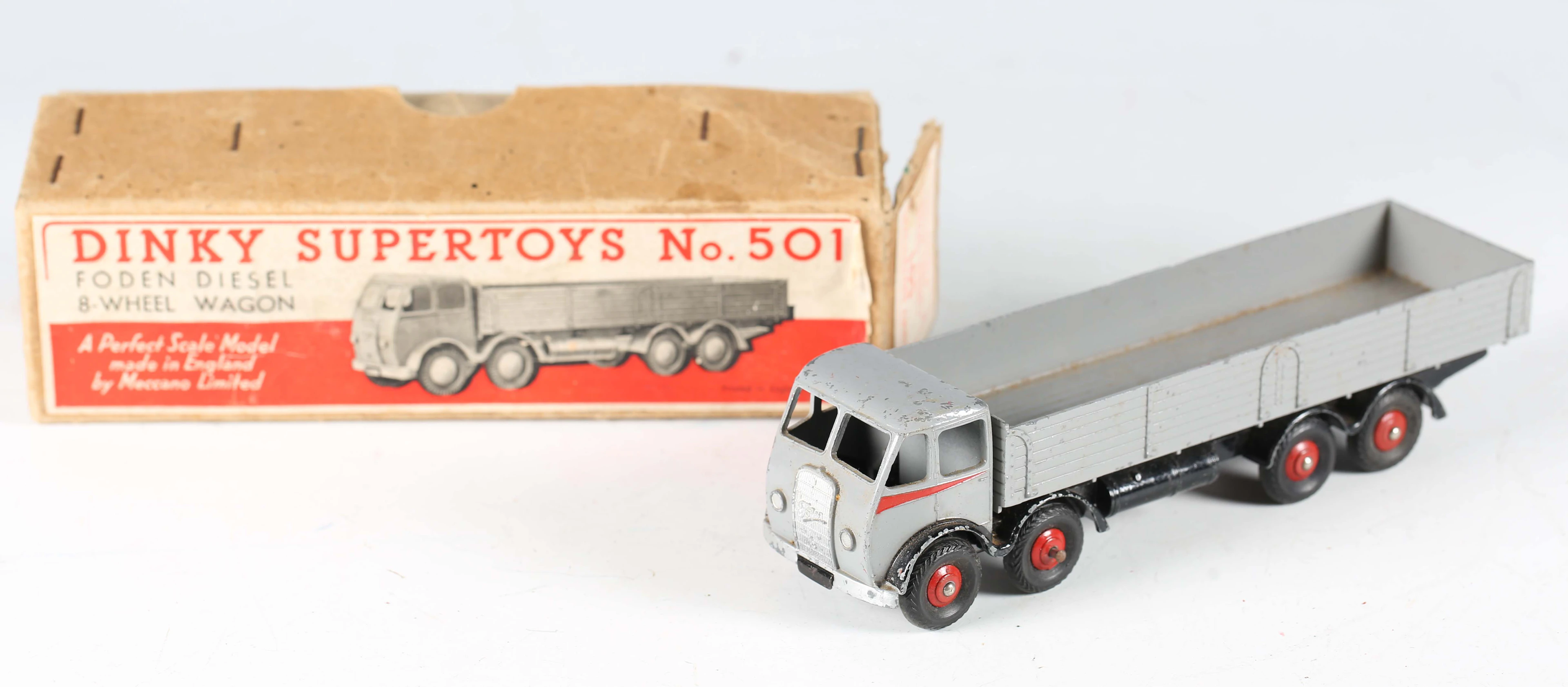 A Dinky Supertoys No. 501 Foden Diesel 8-wheel wagon, 1st type cab