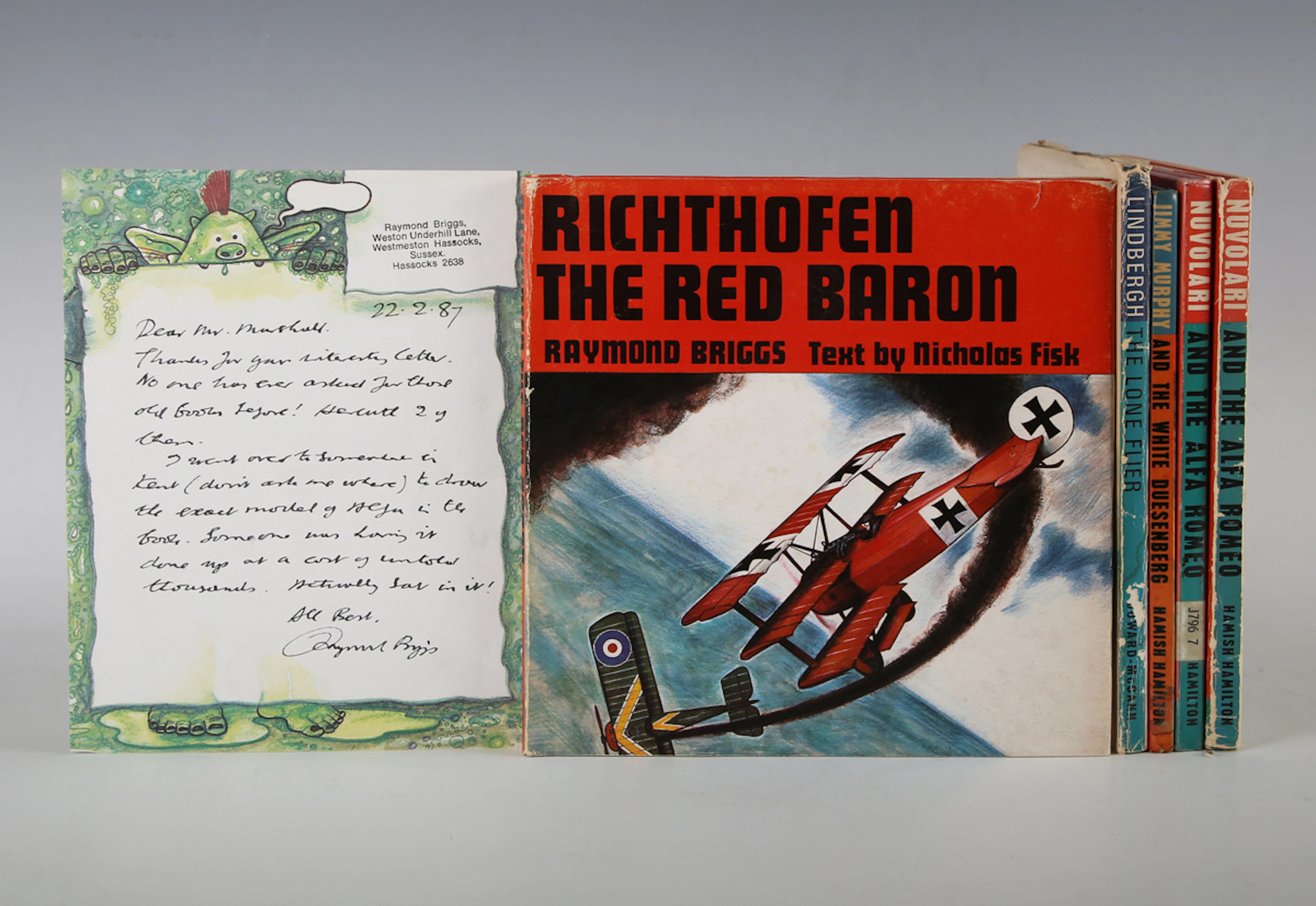 BRIGGS, Raymond (illustrator) and Nicholas FISK. Richthofen the Red