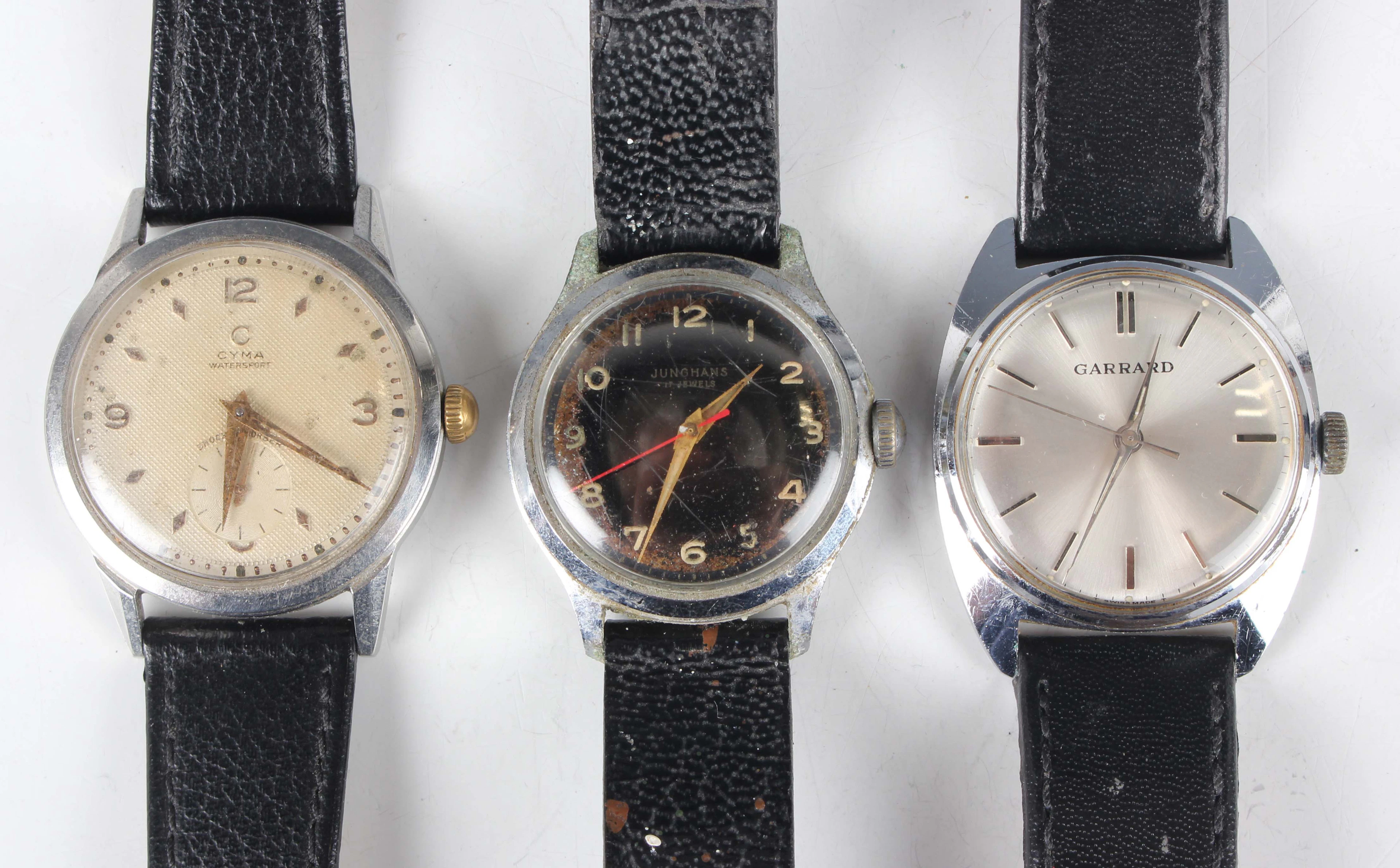 A Cyma Watersport stainless steel circular cased gentleman's wristwatch