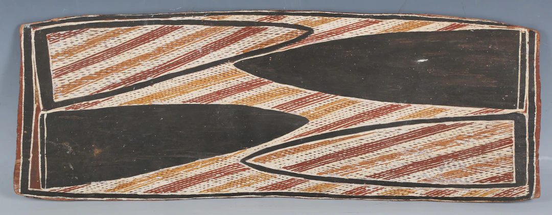 Jumbo Dowulinga - an Australian Aboriginal rectangular bark panel