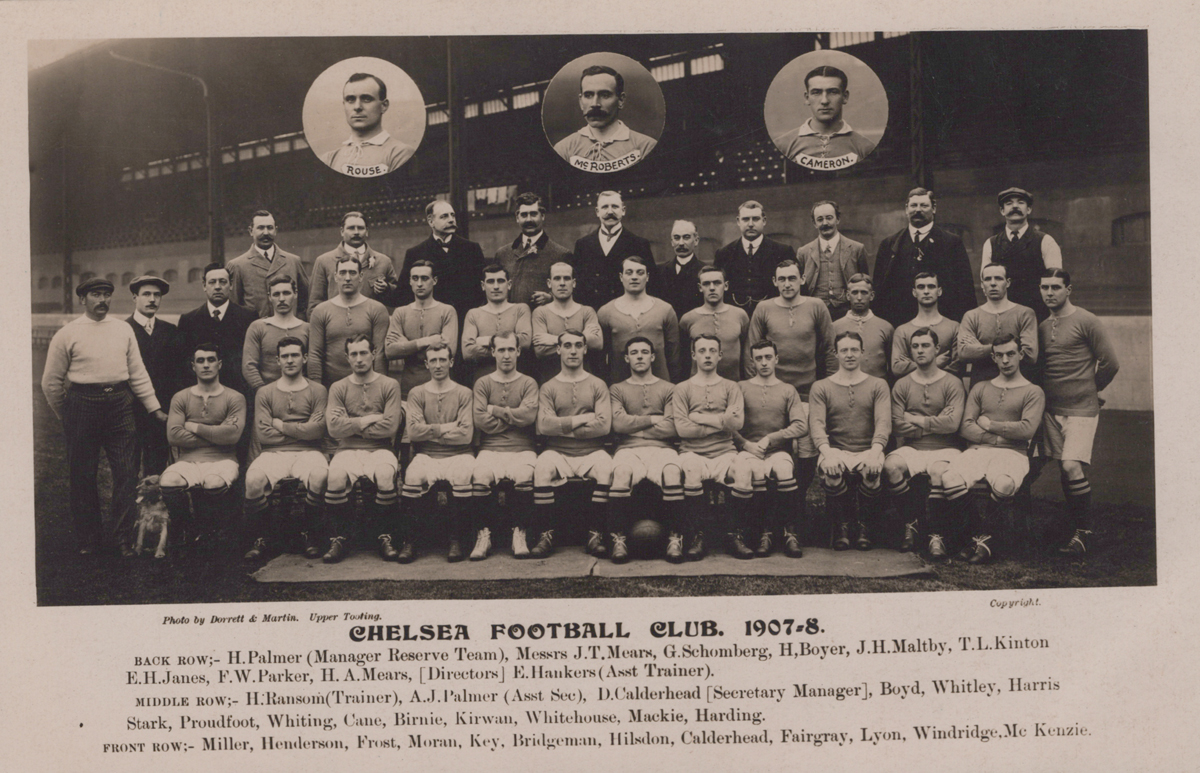 A group of five photographic postcards of football teams, comprising