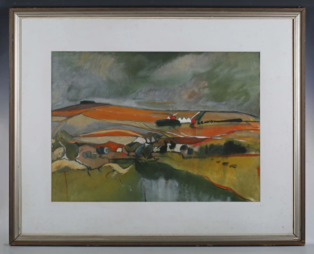 David McLeod Martin - ‘Towards Glen Luce’, watercolour, gouache and