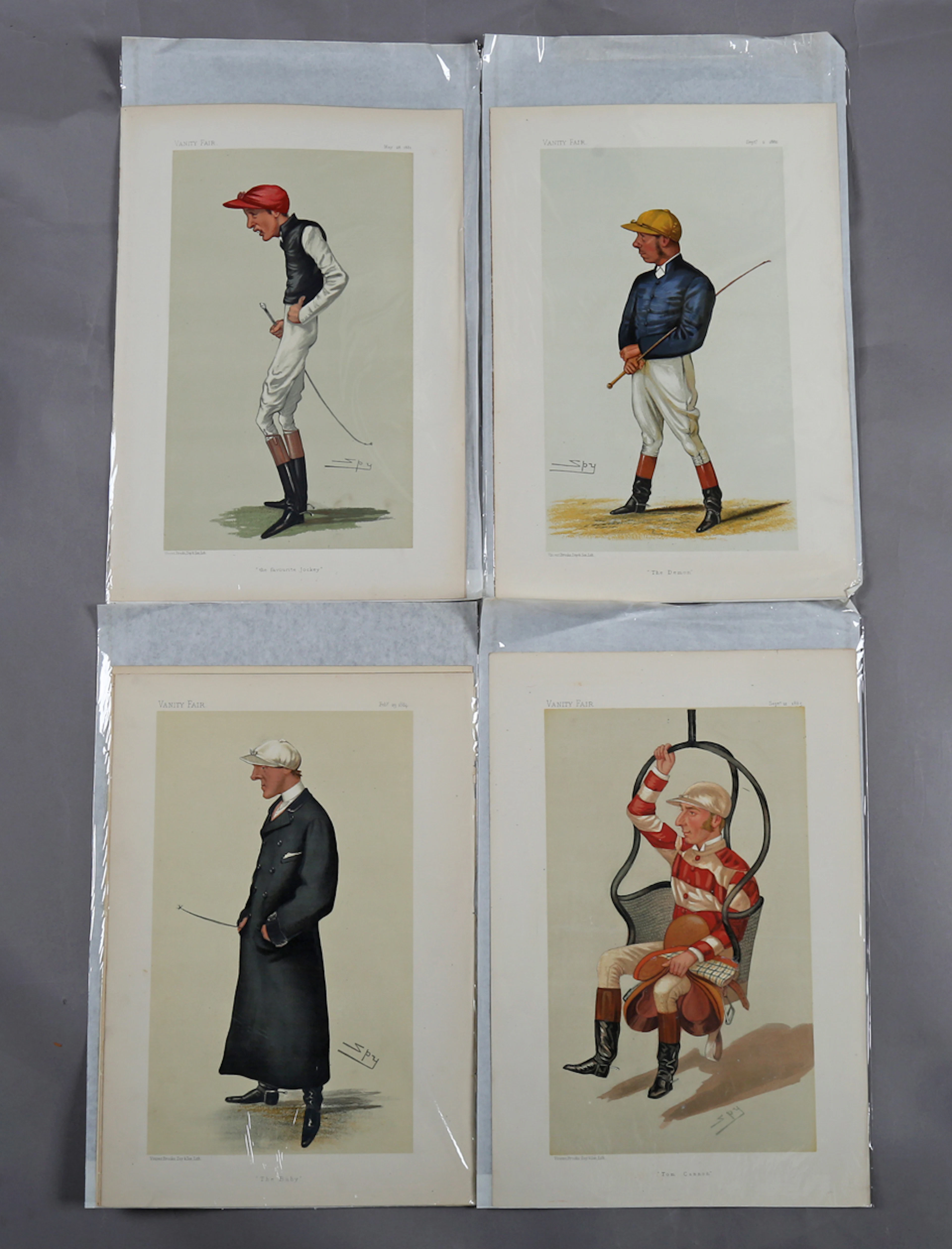 Vanity Fair (publisher) - A folder containing a group of jockey subjects