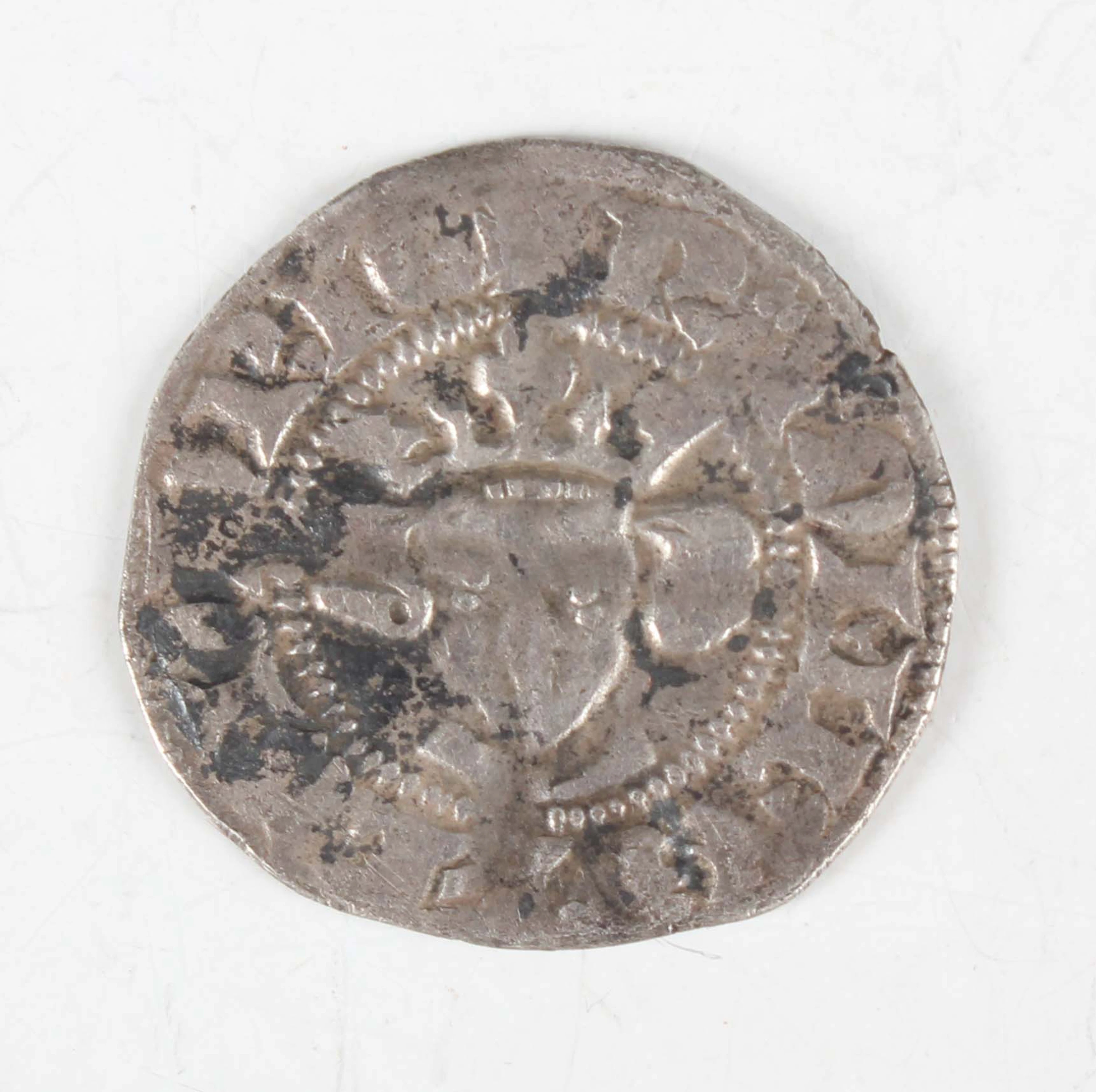 A scarce hammered sterling silver penny of Robert of Béthune, circa