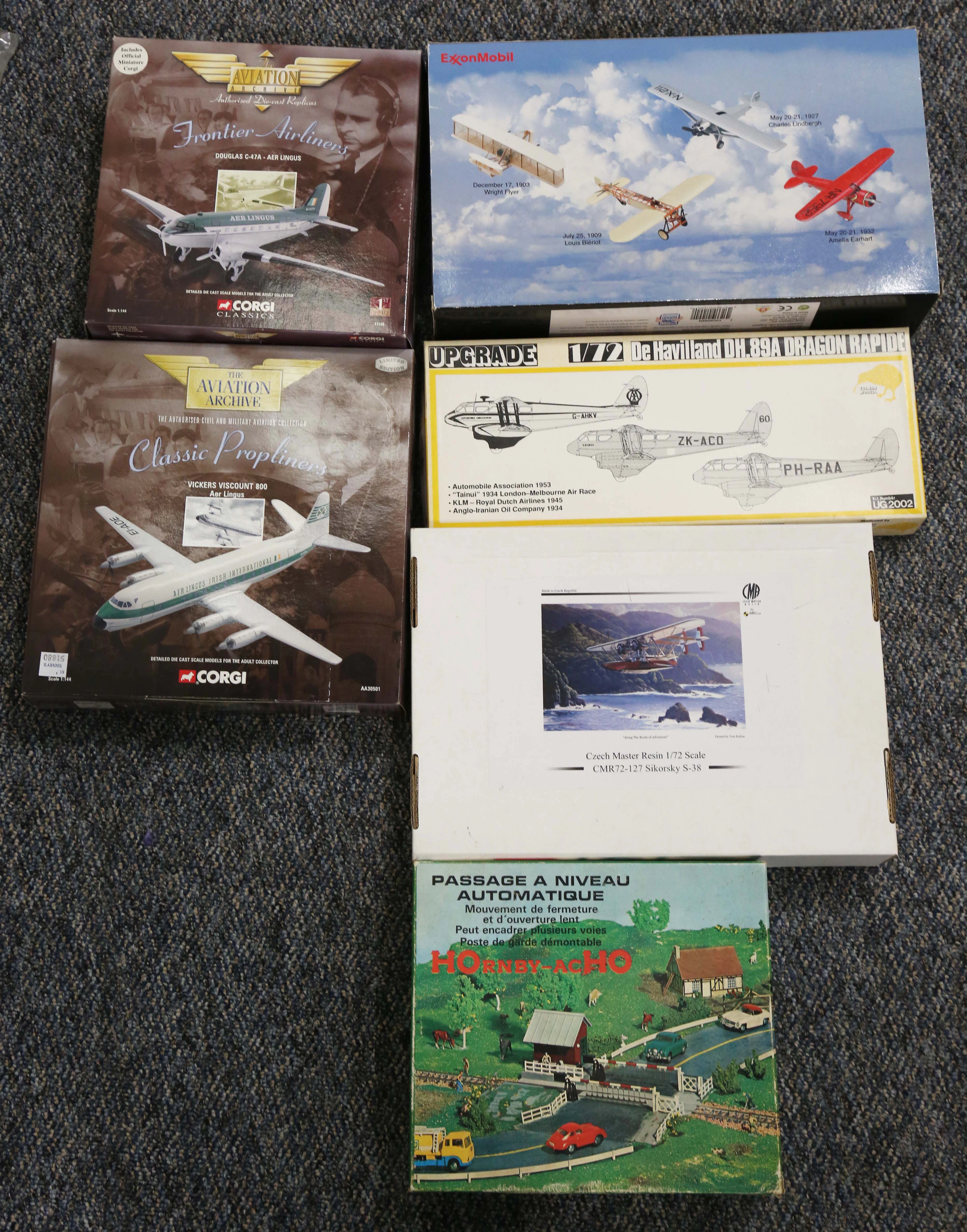 Four model aircraft kits, comprising CMR Sikorsky S-38, Upgrade De