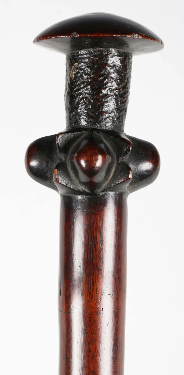 A Pacific Islands hardwood sceptre or club, Vanuatu Islands, probably