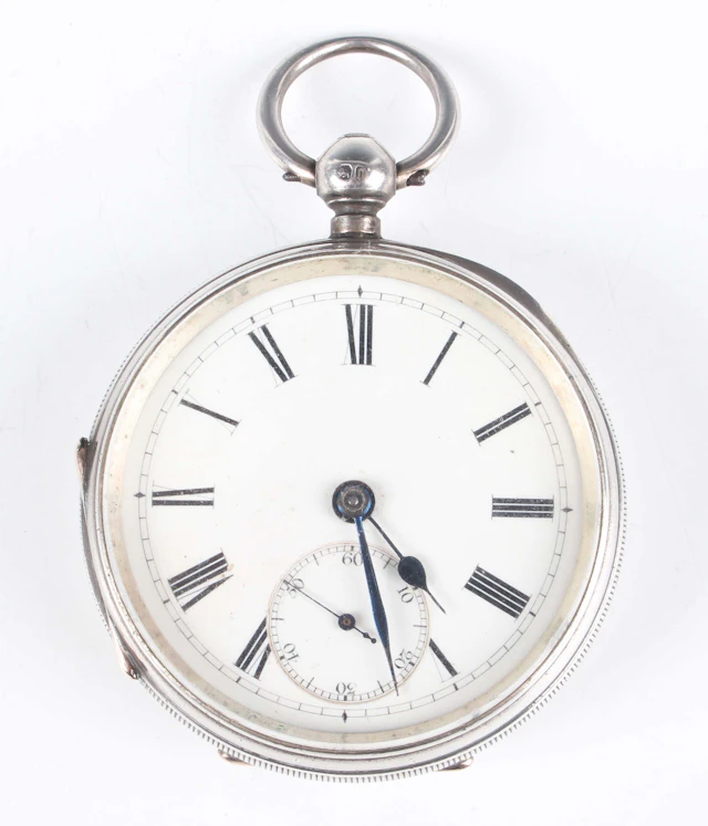 A rare Victorian silver cased Burdess patent keyless wind open-faced