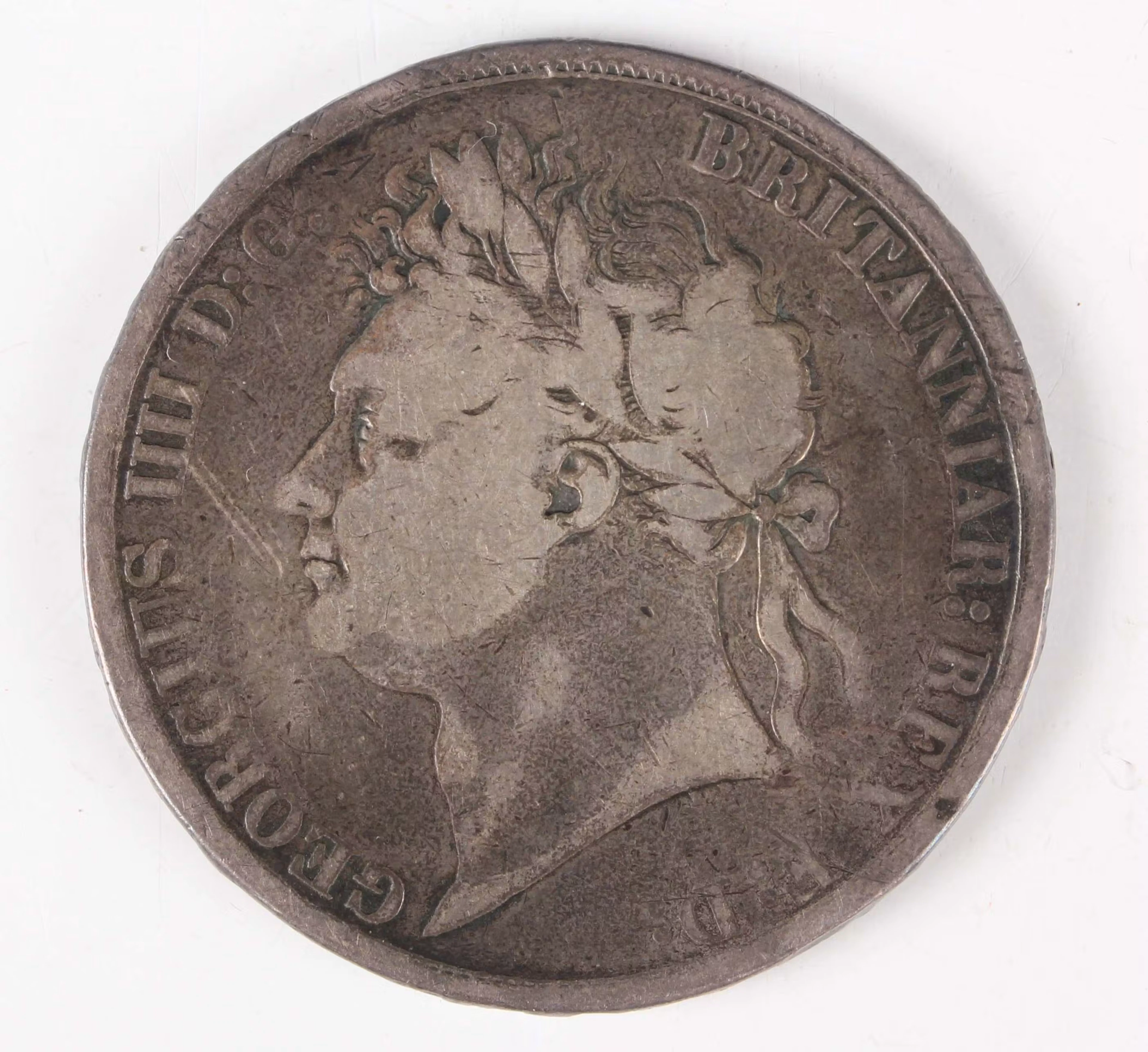 A George IV crown 1822.