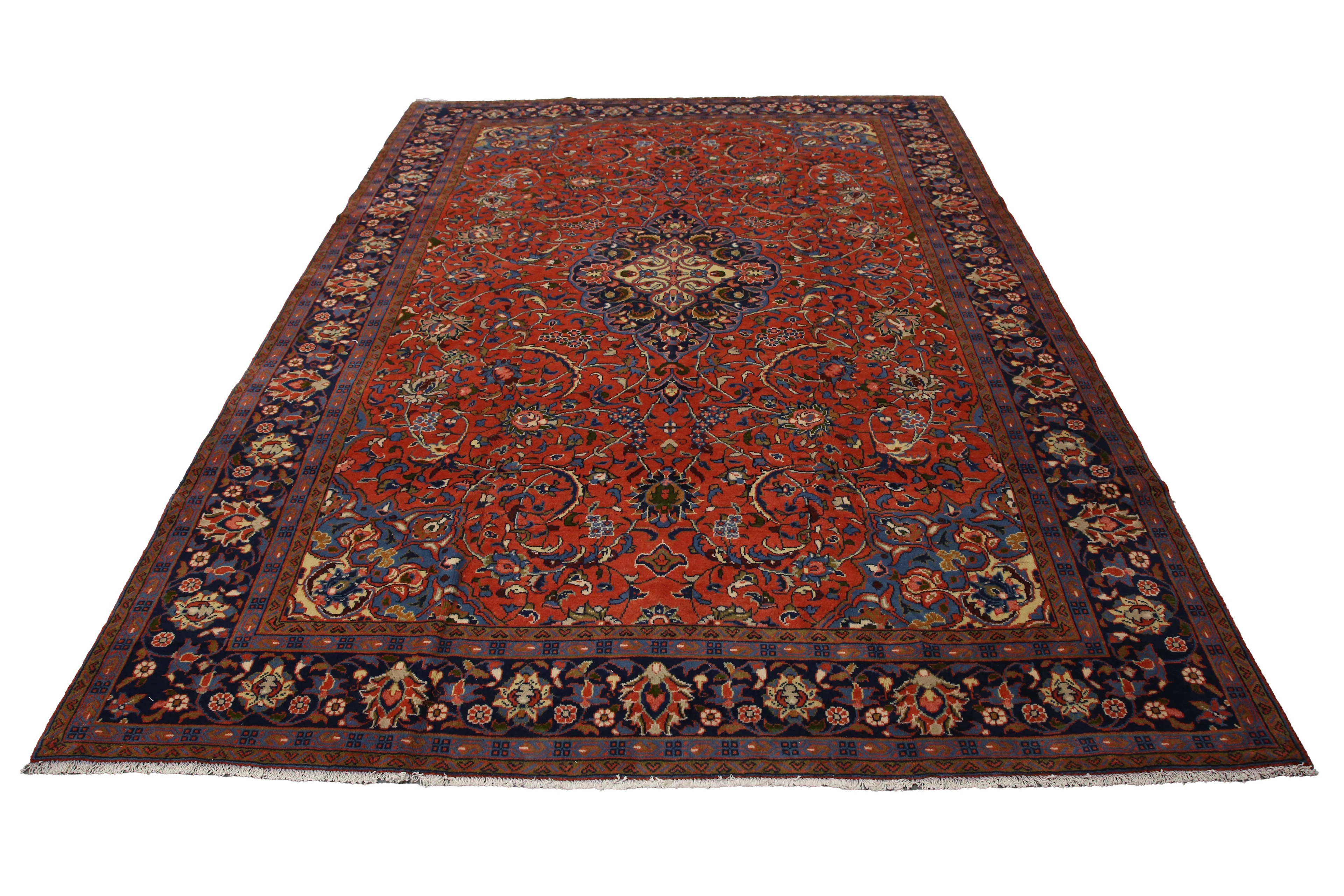 A Mahal carpet, North-west Persia, late 20th century, the terracotta