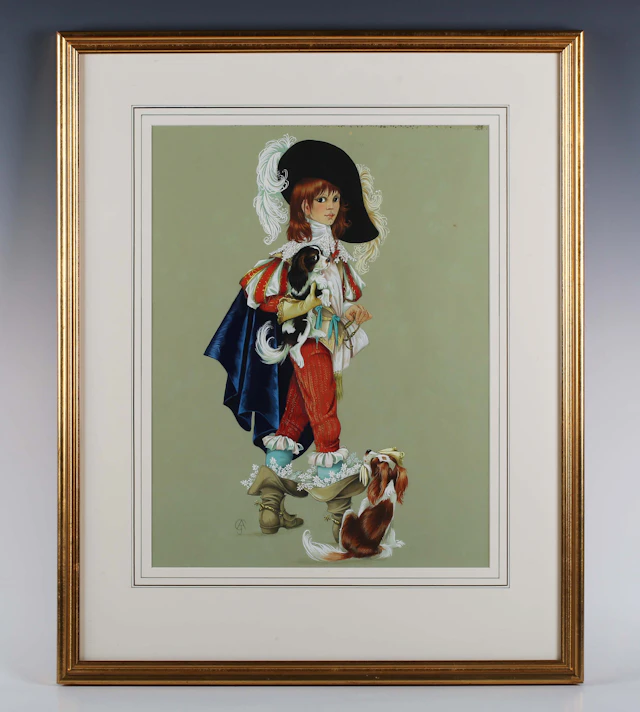 Anne Grahame Johnstone (British 1928-1998) - Boy dressed as a cavalier;