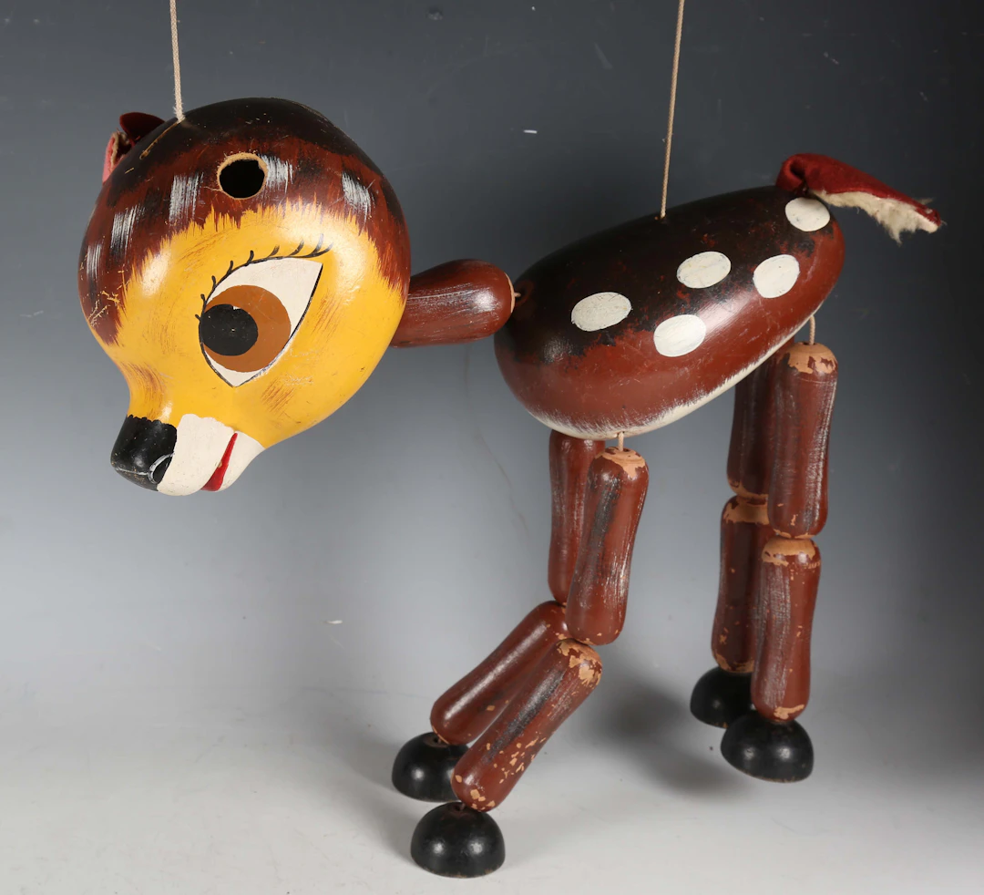 A large Pelham Puppets shop display model of Bambi, with shop delivery