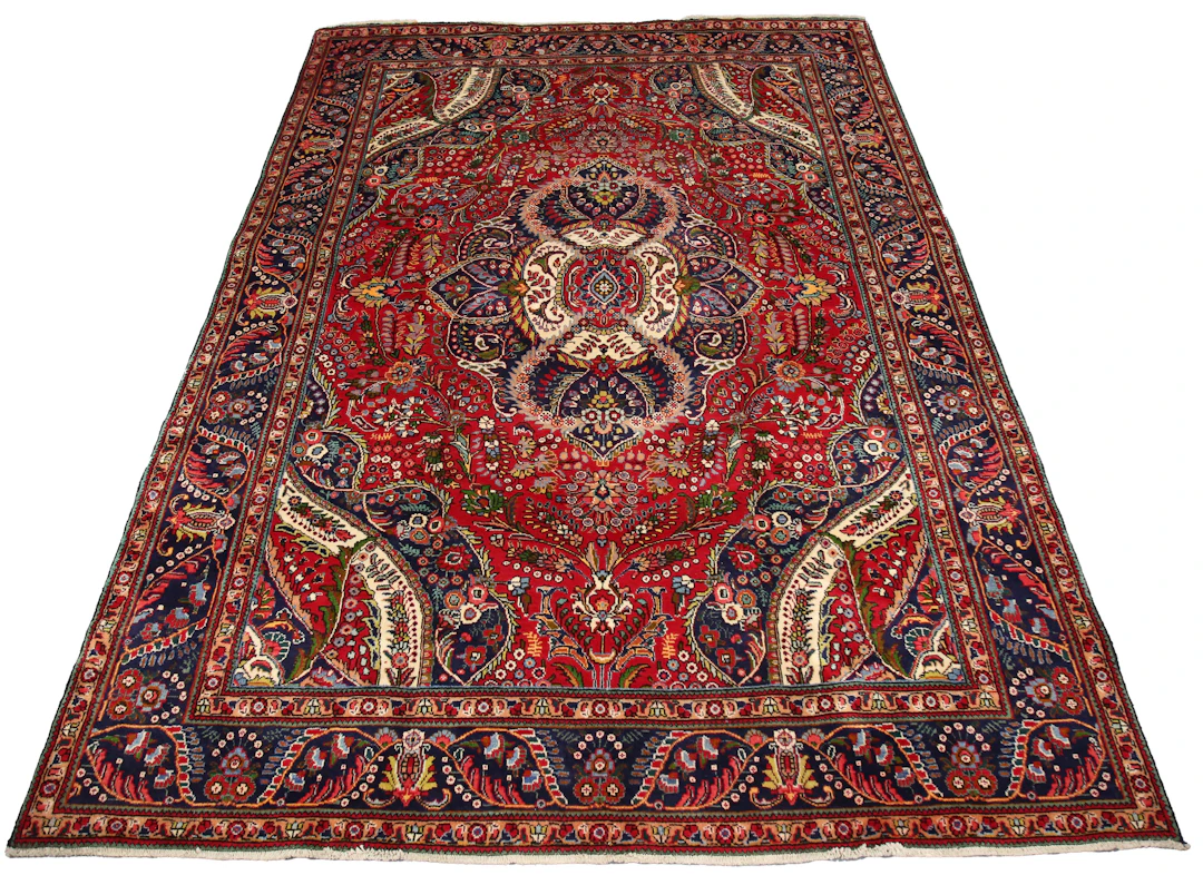 A Tabriz carpet, North Persia, late 20th century, the red field with