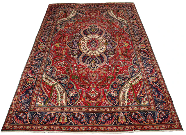 A Tabriz carpet, North Persia, late 20th century, the red field with