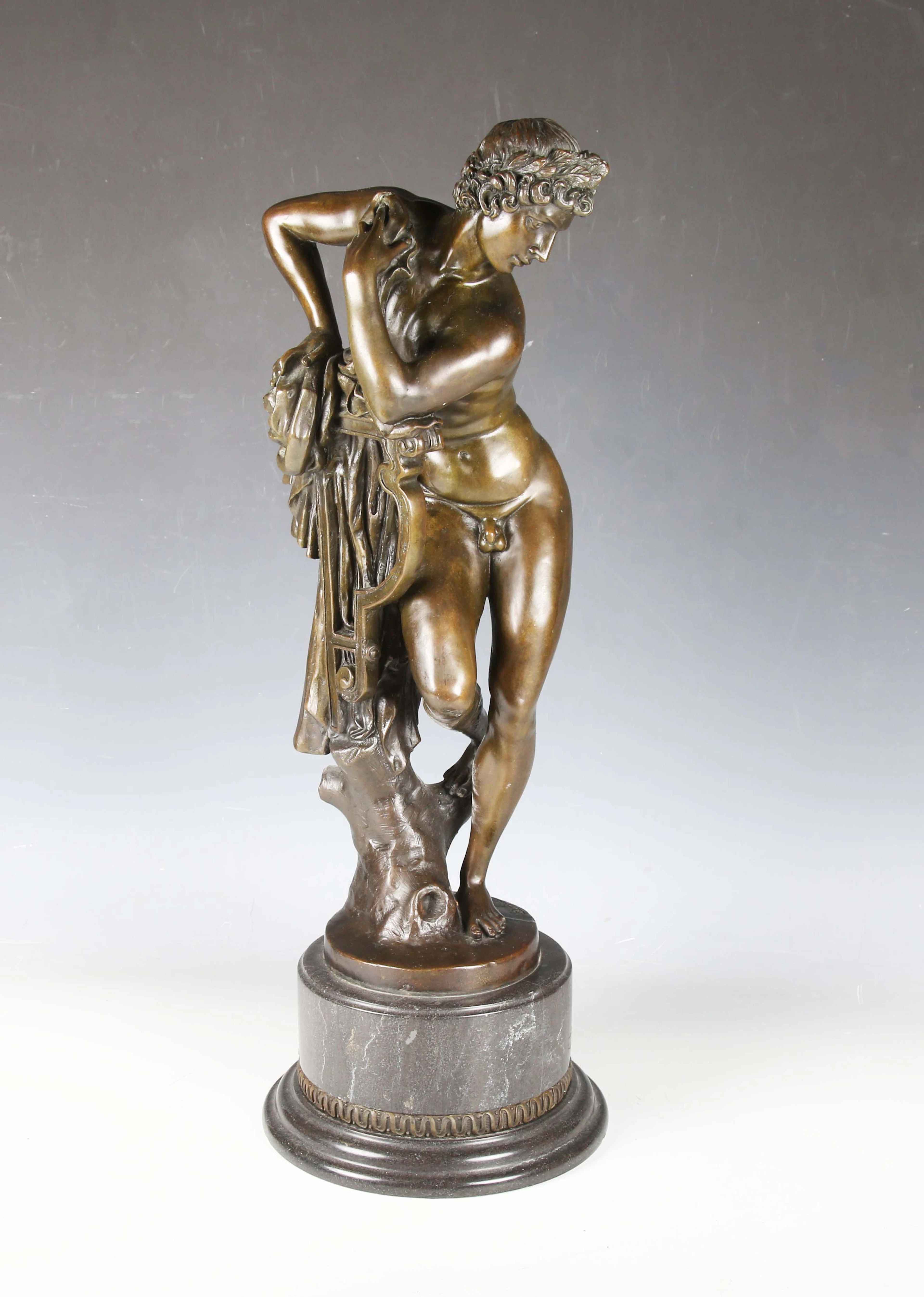 After Giambologna - a modern cast bronze figure of a classical nude