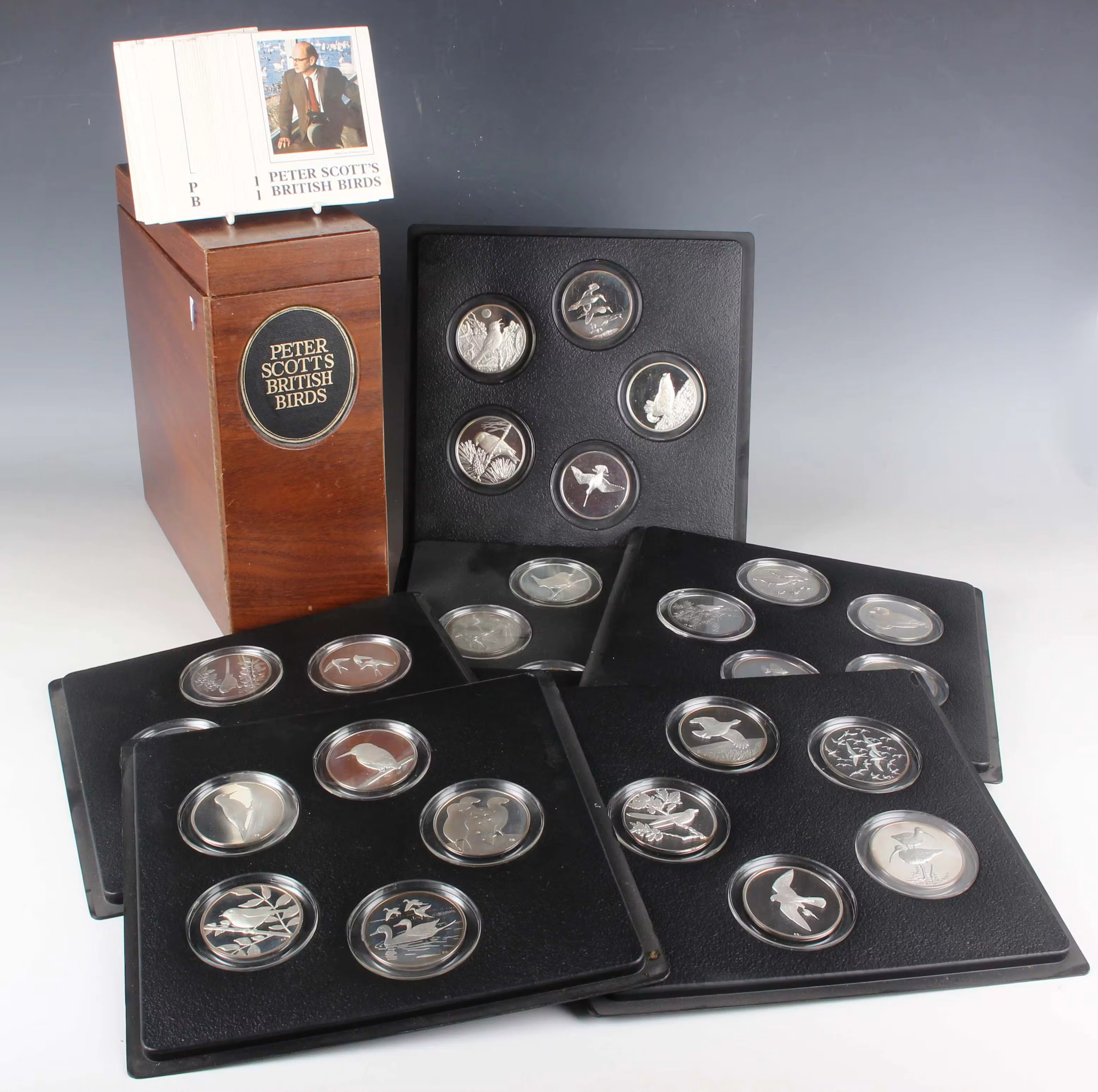 A set of thirty-five John Pinches Ltd Peter Scott's British Birds