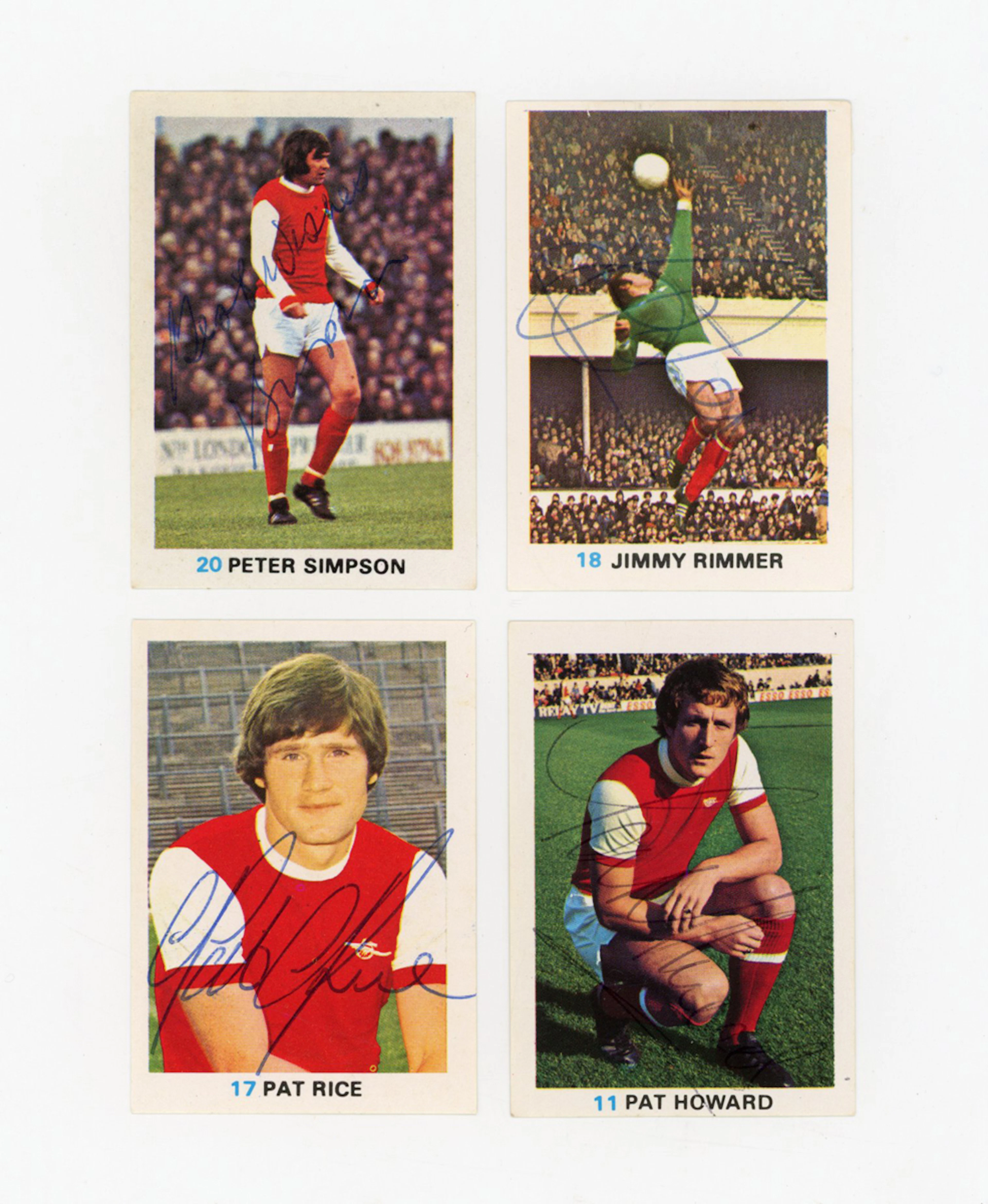 A collection of approximately 204 autographed FKS ‘Soccer Stars 1977-78’