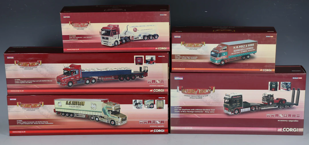 Five Corgi limited edition 1:50 scale Hauliers of Renown vehicles