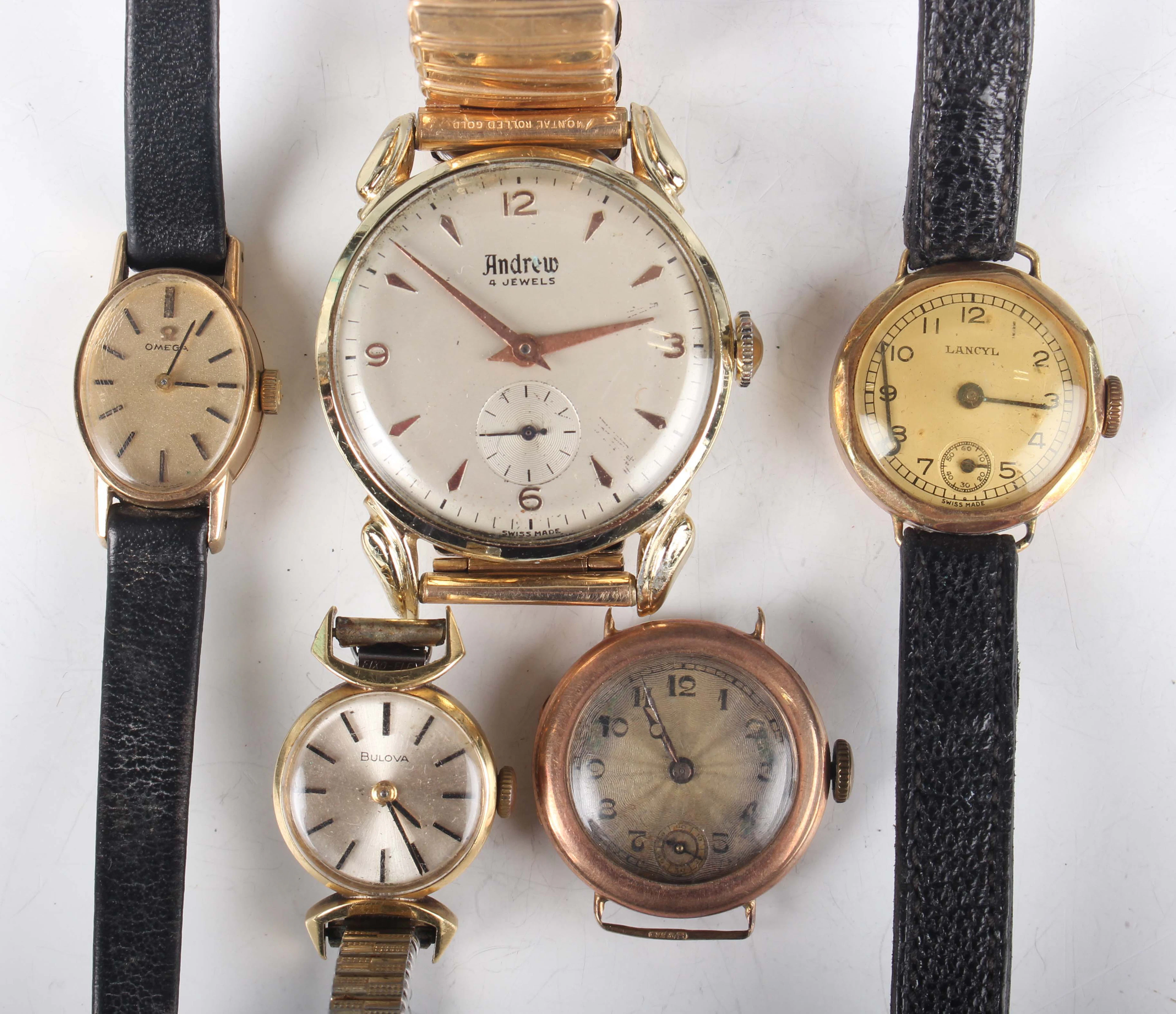 An Omega 9ct gold oval cased lady's wristwatch, London 1968, case