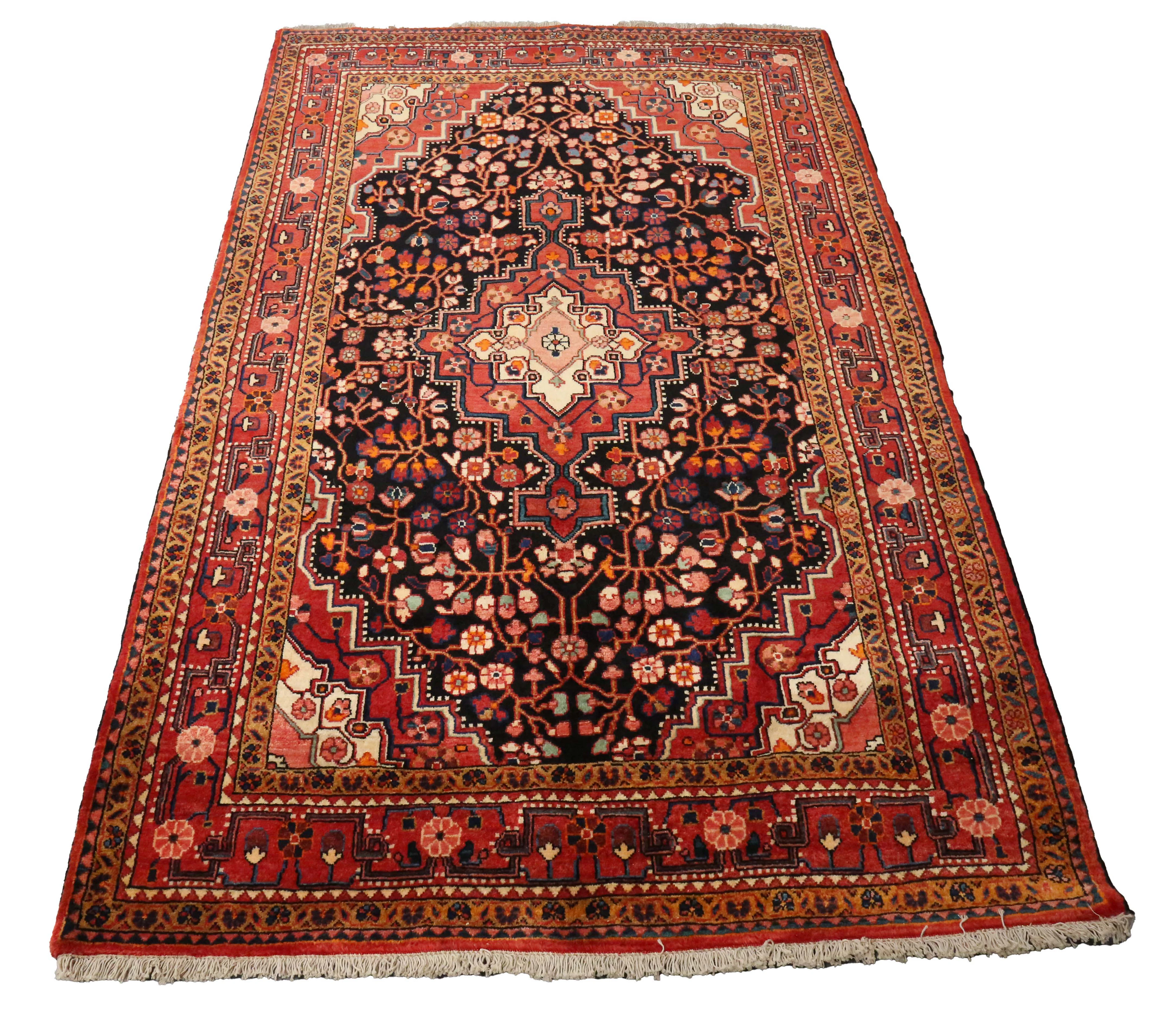 A Sarough rug, Central Persia, mid-20th century, the charcoal field