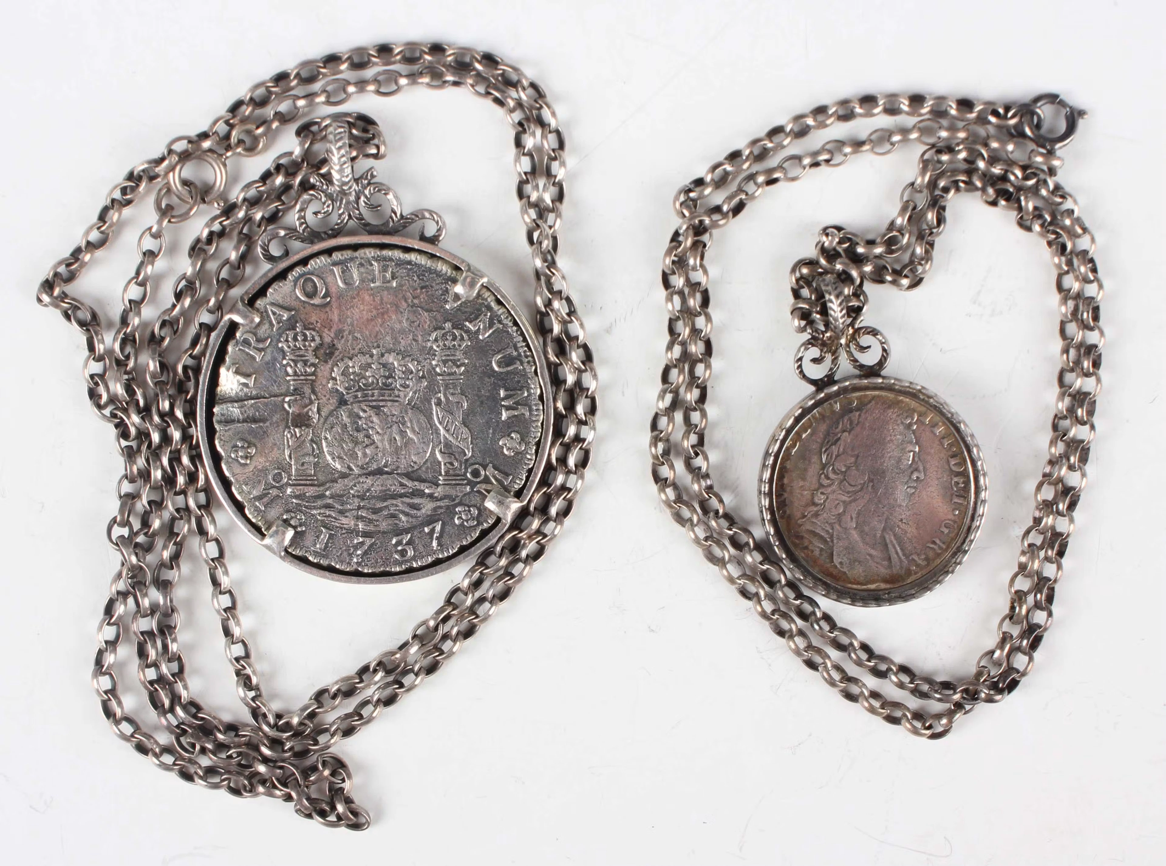 A Spain Phillip V eight reales or pillar dollar 1737, Mexico City